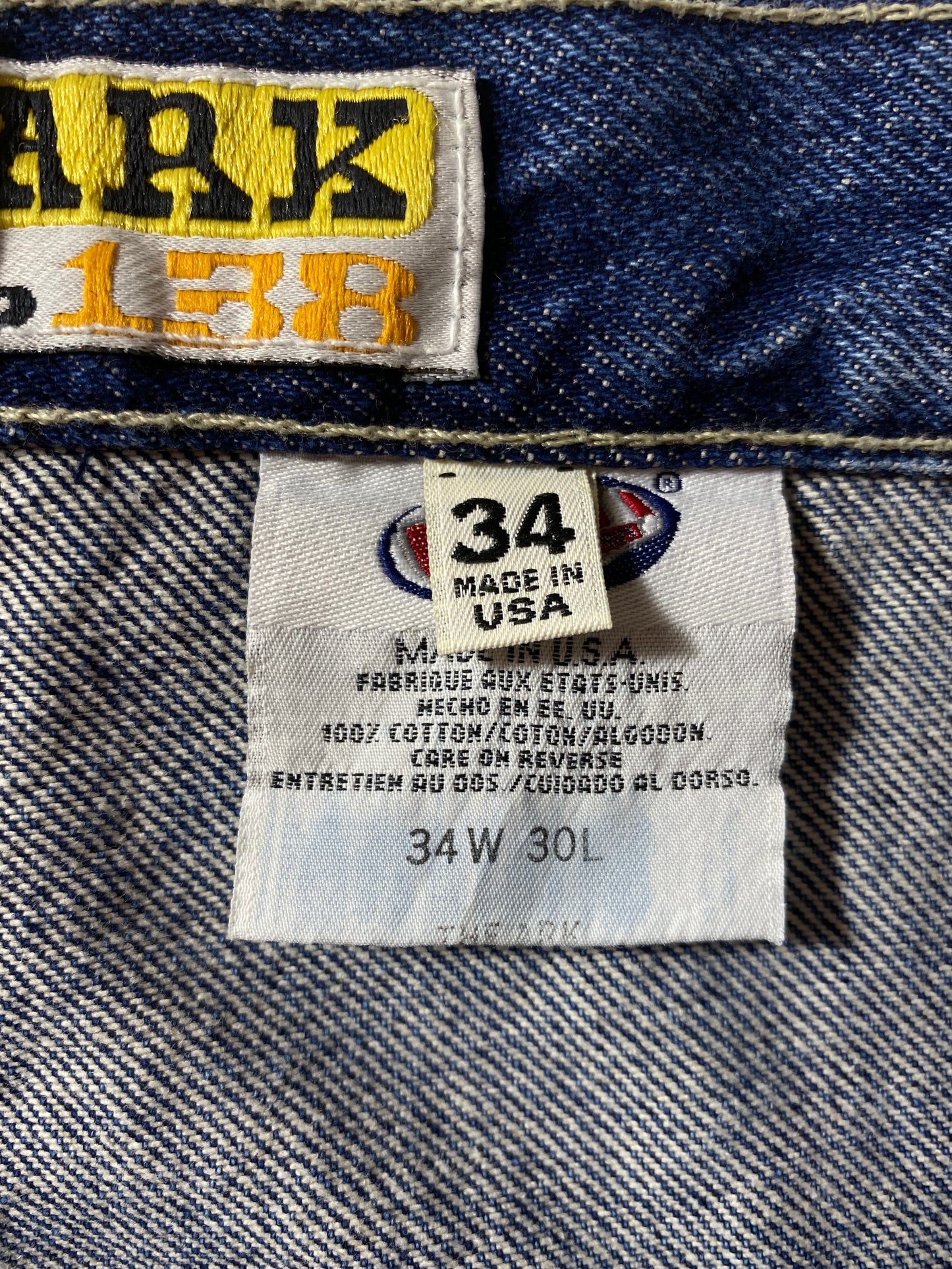 90's JNCO Made in USA Size W34xL30 Vintage Denim Pants / A9064