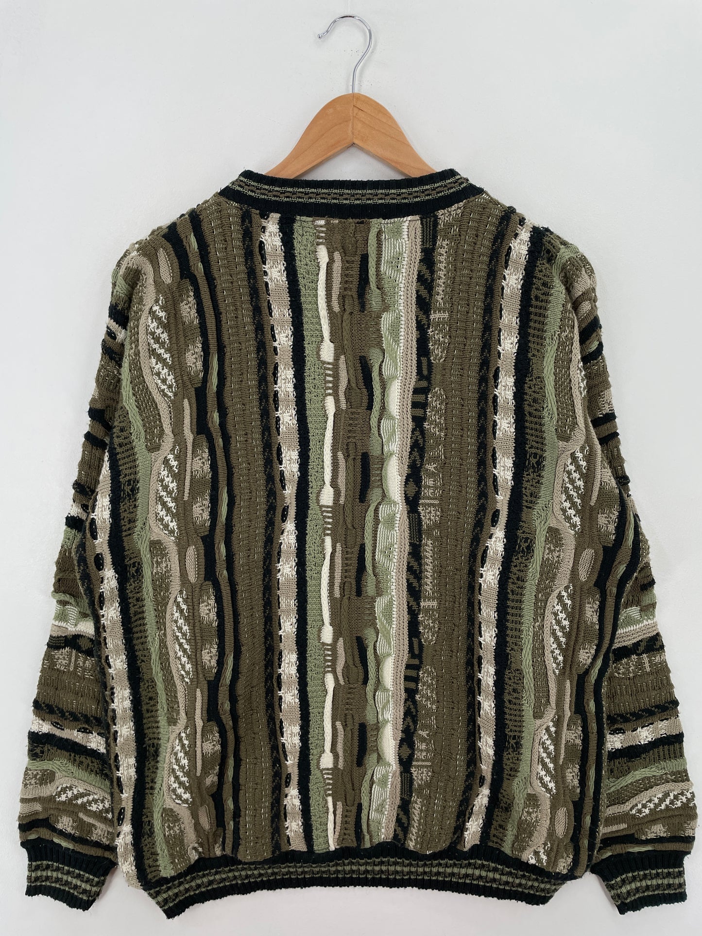 Vintage 3D COOGI- Style Made in USA Size L Knit Sweater / A7959