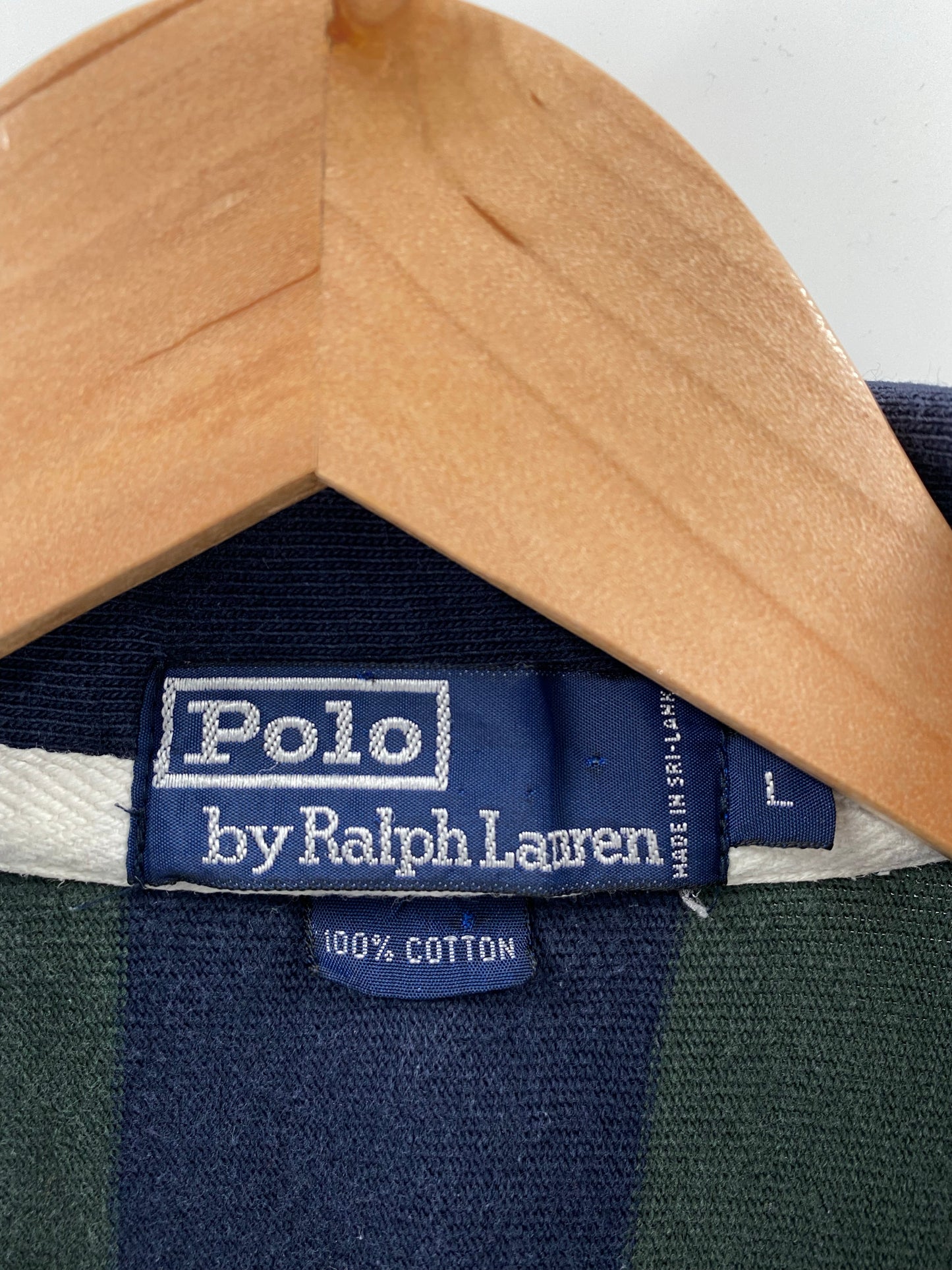 90’s Polo Ralph Lauren Size L Vintage Rugby-Shirt / K4567