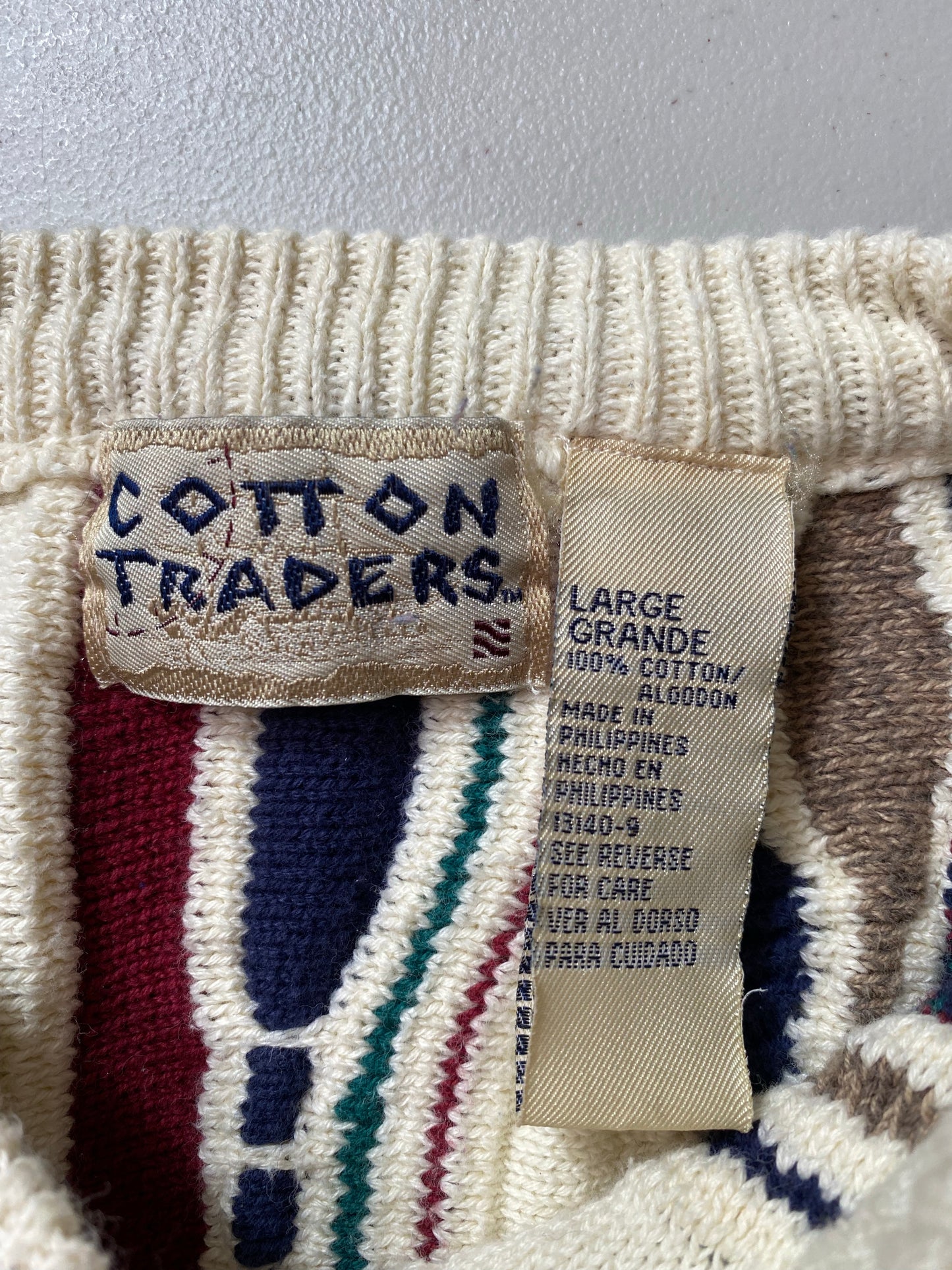 Vintage 3D COOGI- Style Size L Knit Sweater / K8446