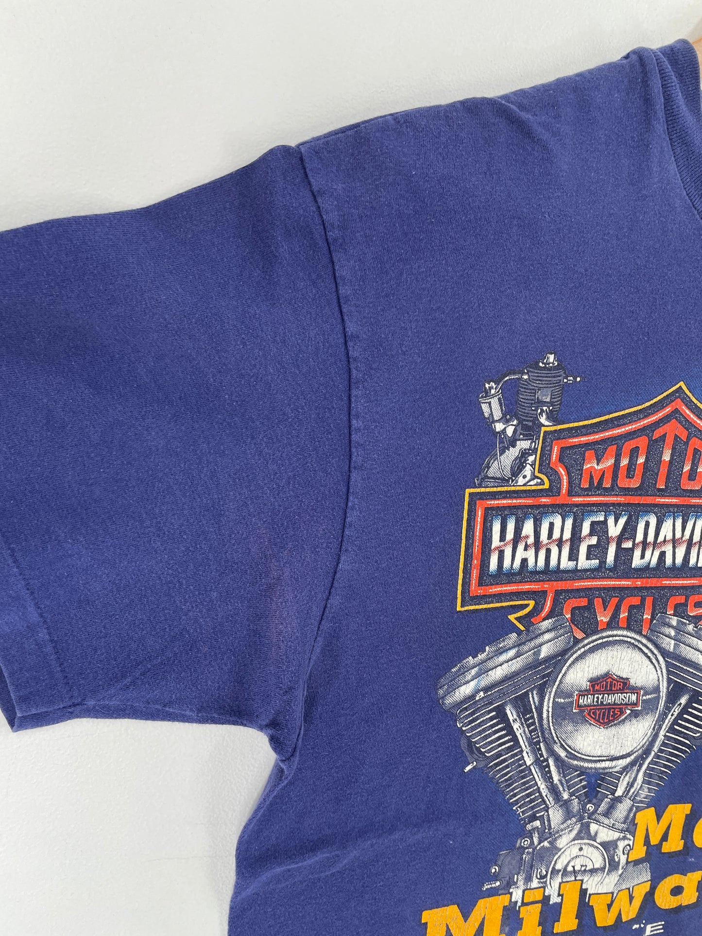 1992 HARLEY DAVIDSON MILWAUKEE Made in USA Size L Vintage T-Shirt / A9197