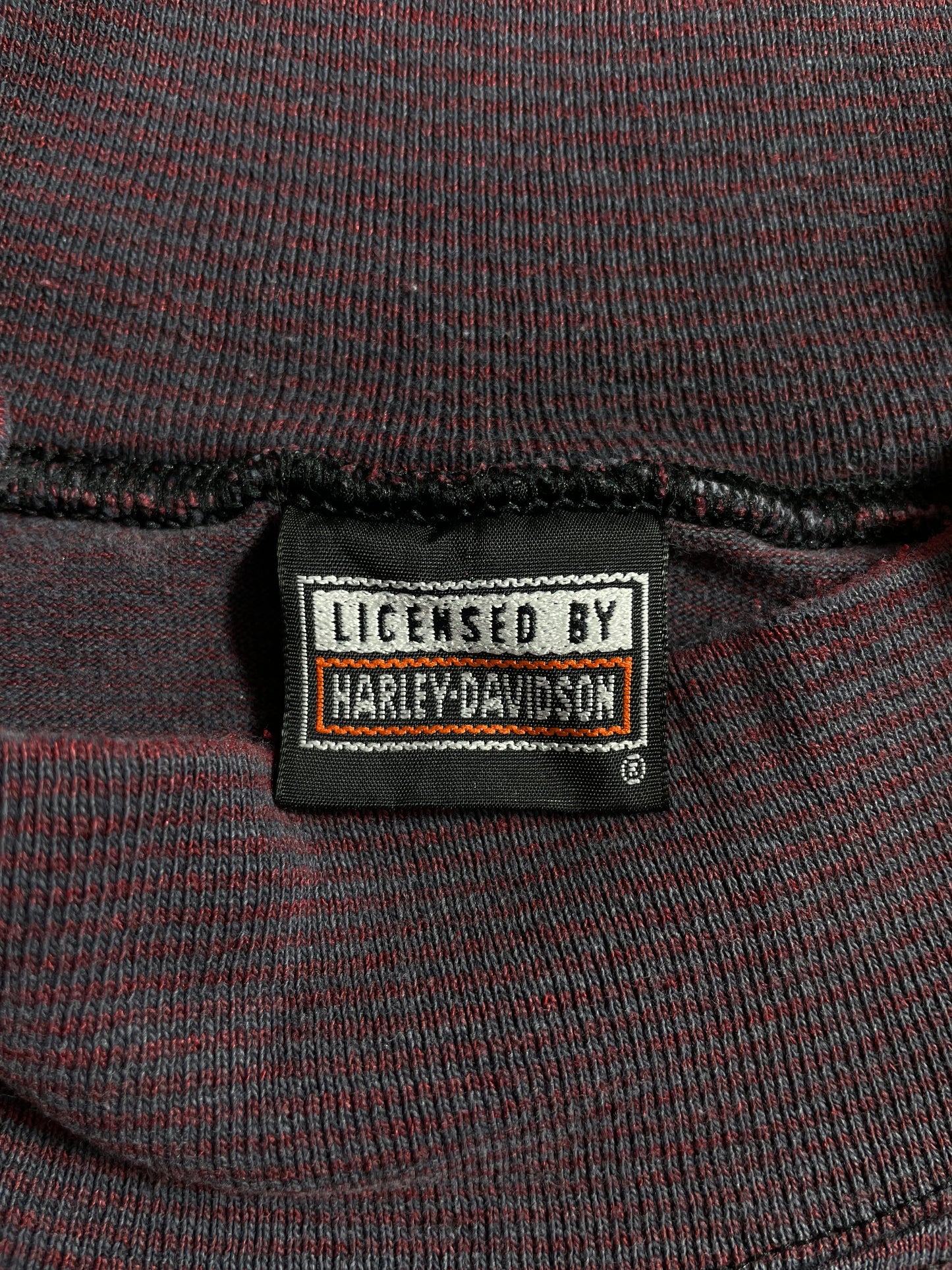 1992 HARLEY DAVIDSON x LOONEY TUNES TAZ Size No Tag (Approx.L) Vintage Lone Sleeve T-Shirt / A534