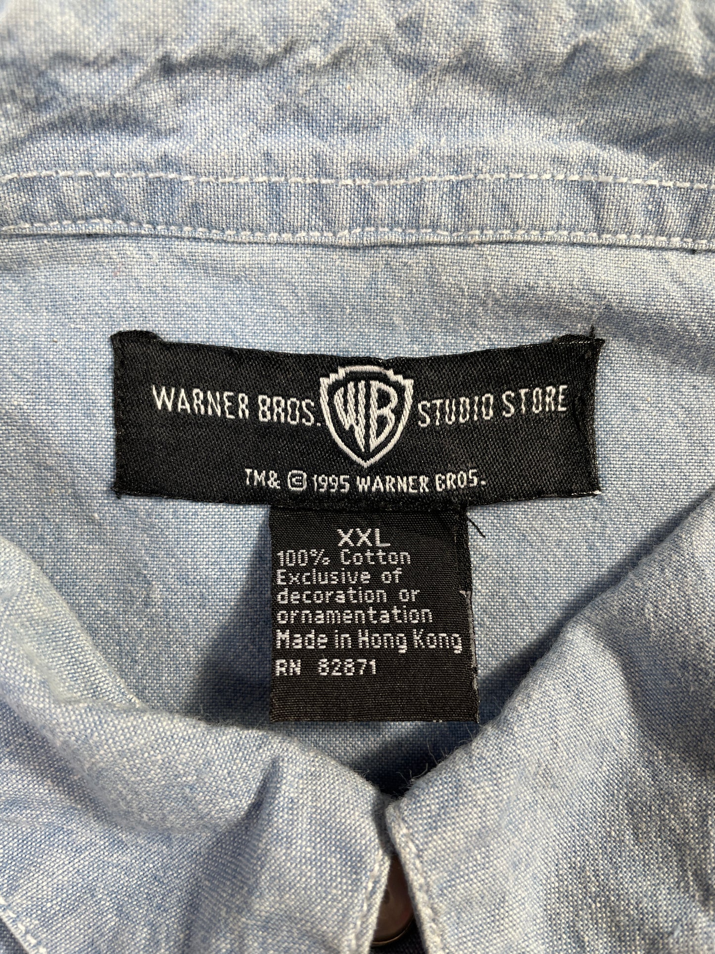 1995 LOONEY TUNES Size XXL Vintage Button Down Shirt / G2065B