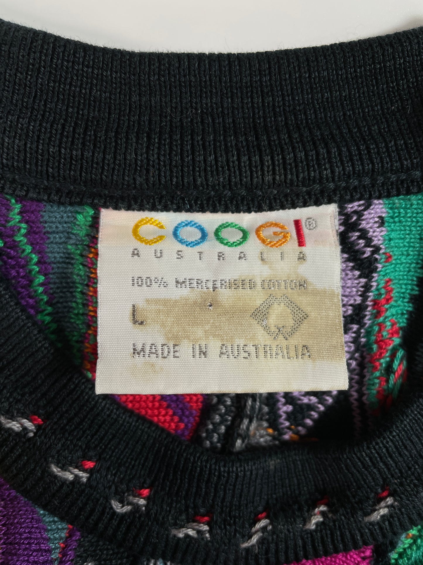 90’s COOGI Size L Cotton Knitwear / E5510K