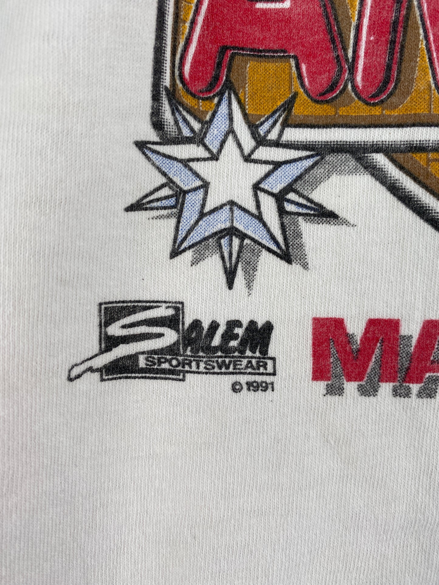 1991 USA BASKETBALL Made in USA Size XL Vintage T-Shirts / A6286