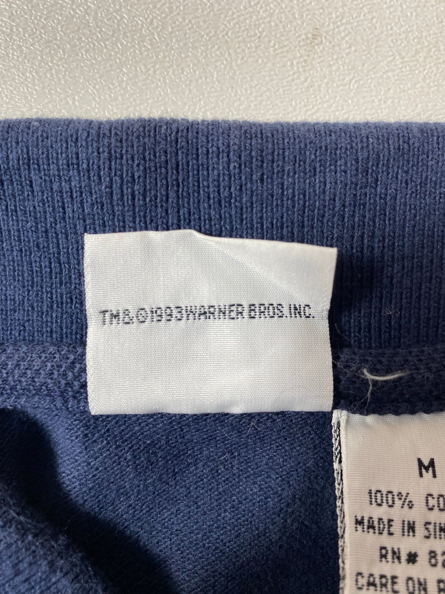 1993 LOONEY TUNES BUGS BUNNY Size M Vintage Polo-Shirts / K4428