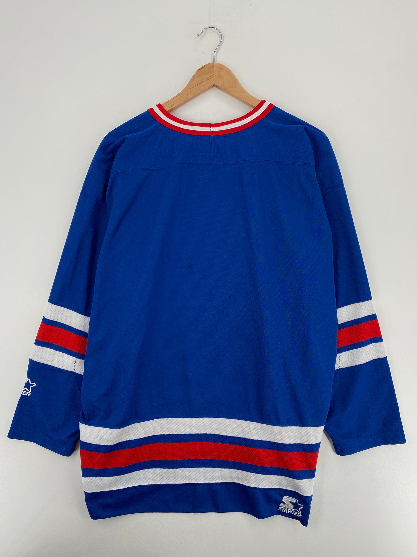 90’s STARTER x NEW YORK RANGERS Size XL NHL Hockey Game Shirt / A5389