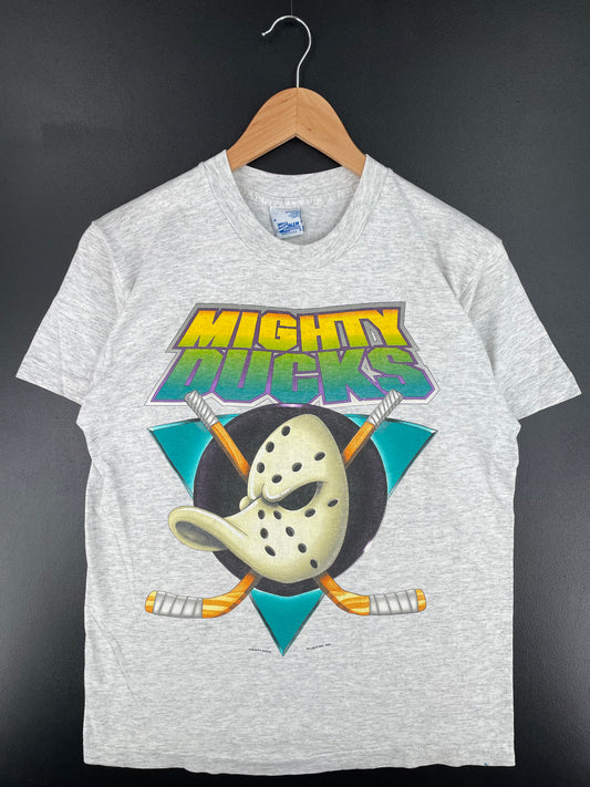 1994 ANAHEIM MIGHTY DUCKS Made in USA Size M Vintage NHL T-Shirt / A2321