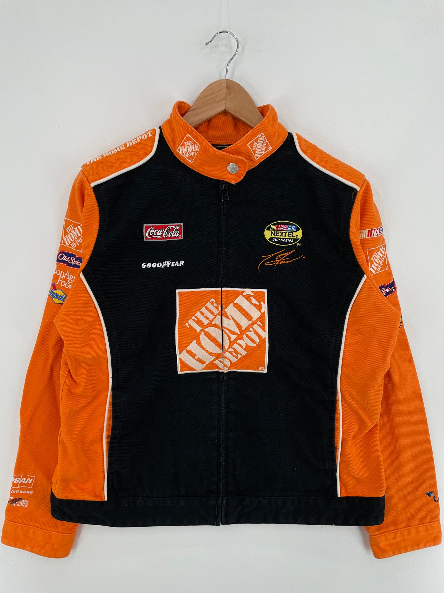 Vintage NASCAR x HOME DEPOT Size Ladies.L Racing Jacket / E859