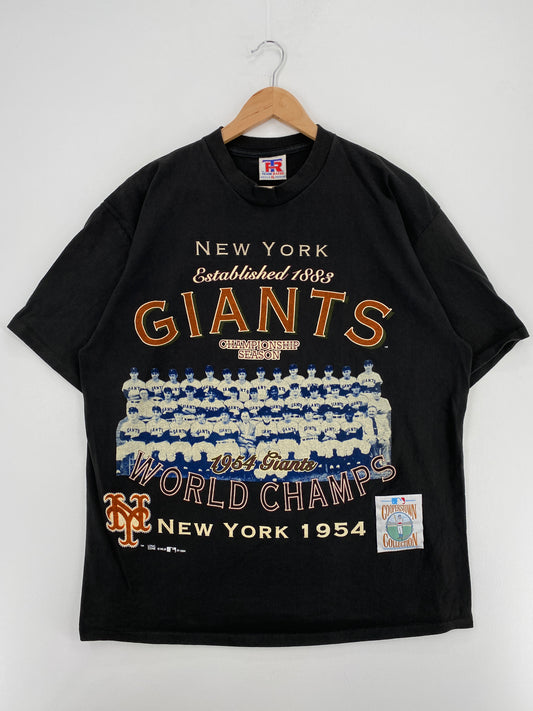 1994 NEW YORK GIANTS Made in USA Size XL Vintage MLB T-Shirts / A5330
