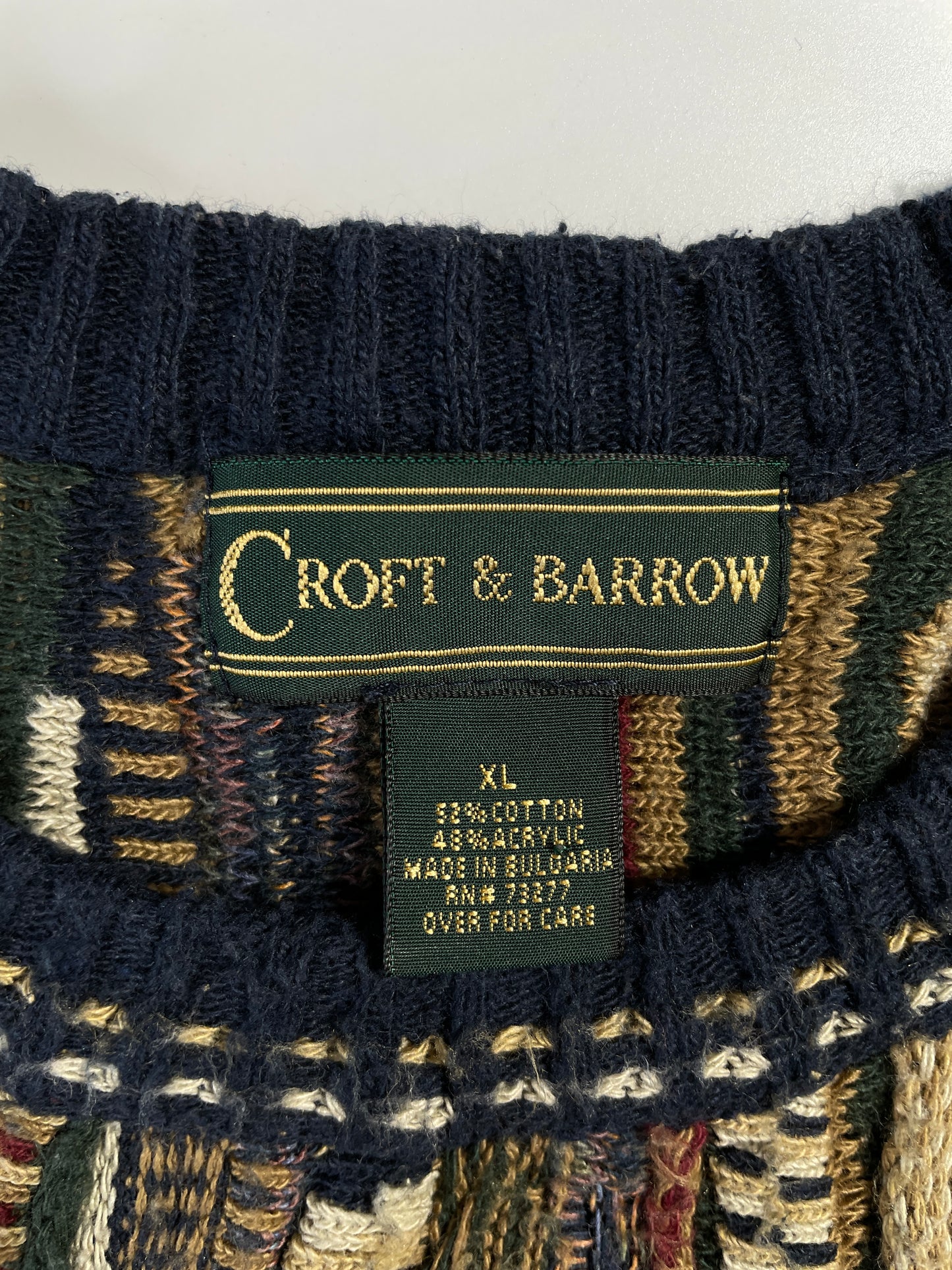 Vintage 3D COOGI- Style Size XL Knit Sweater / A9545