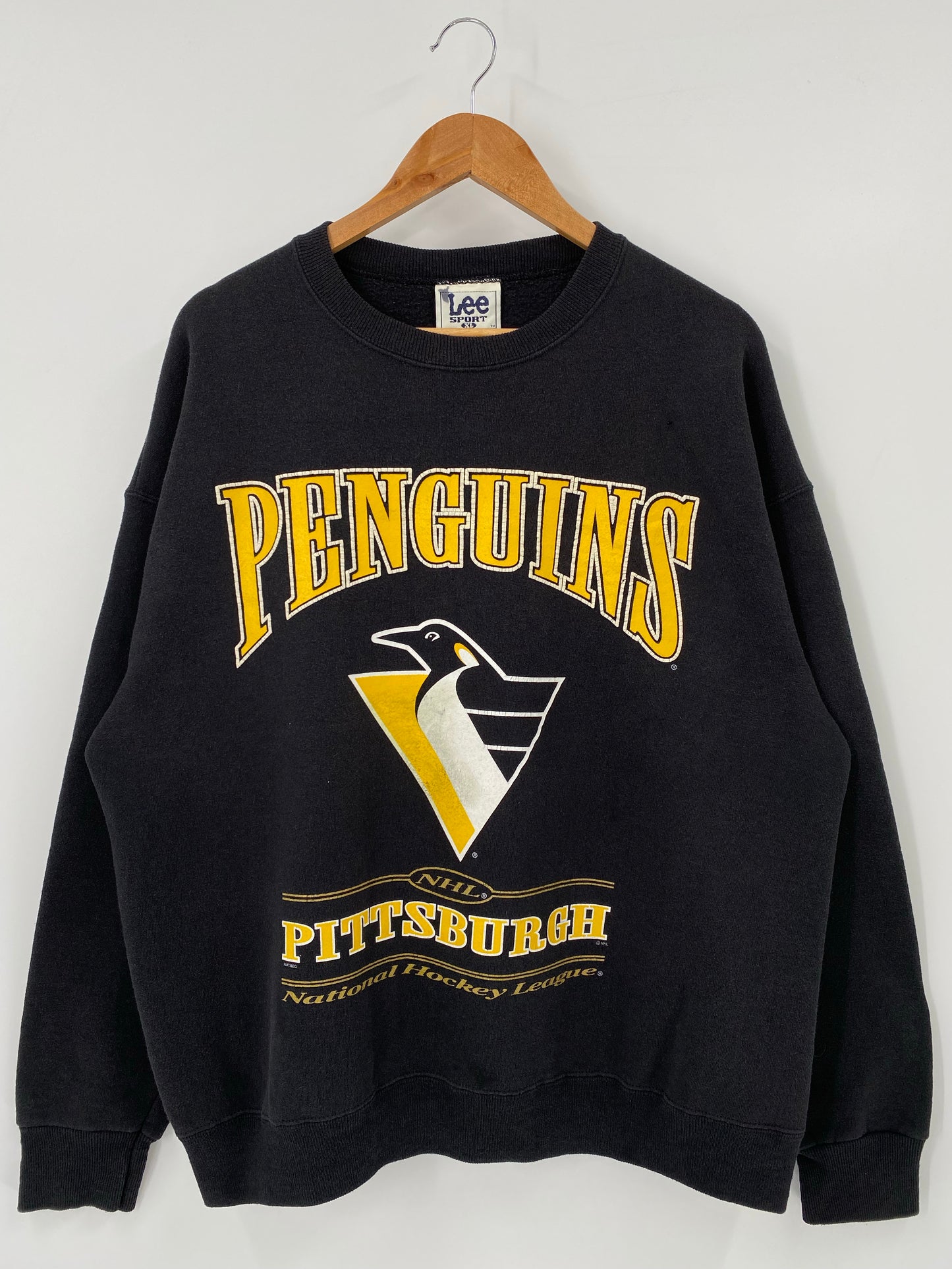 90’s PITTSBURGH PENGUINS Made in USA Size XL Vintage NHL Sweat shirt / K4690