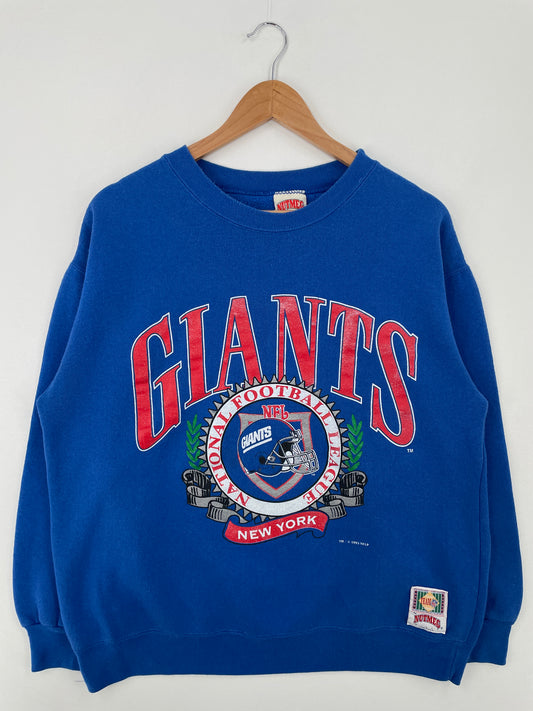 1993 NEW YORK GIANTS Made in USA Size L Vintage NFL Sweat-Shirt / A8919