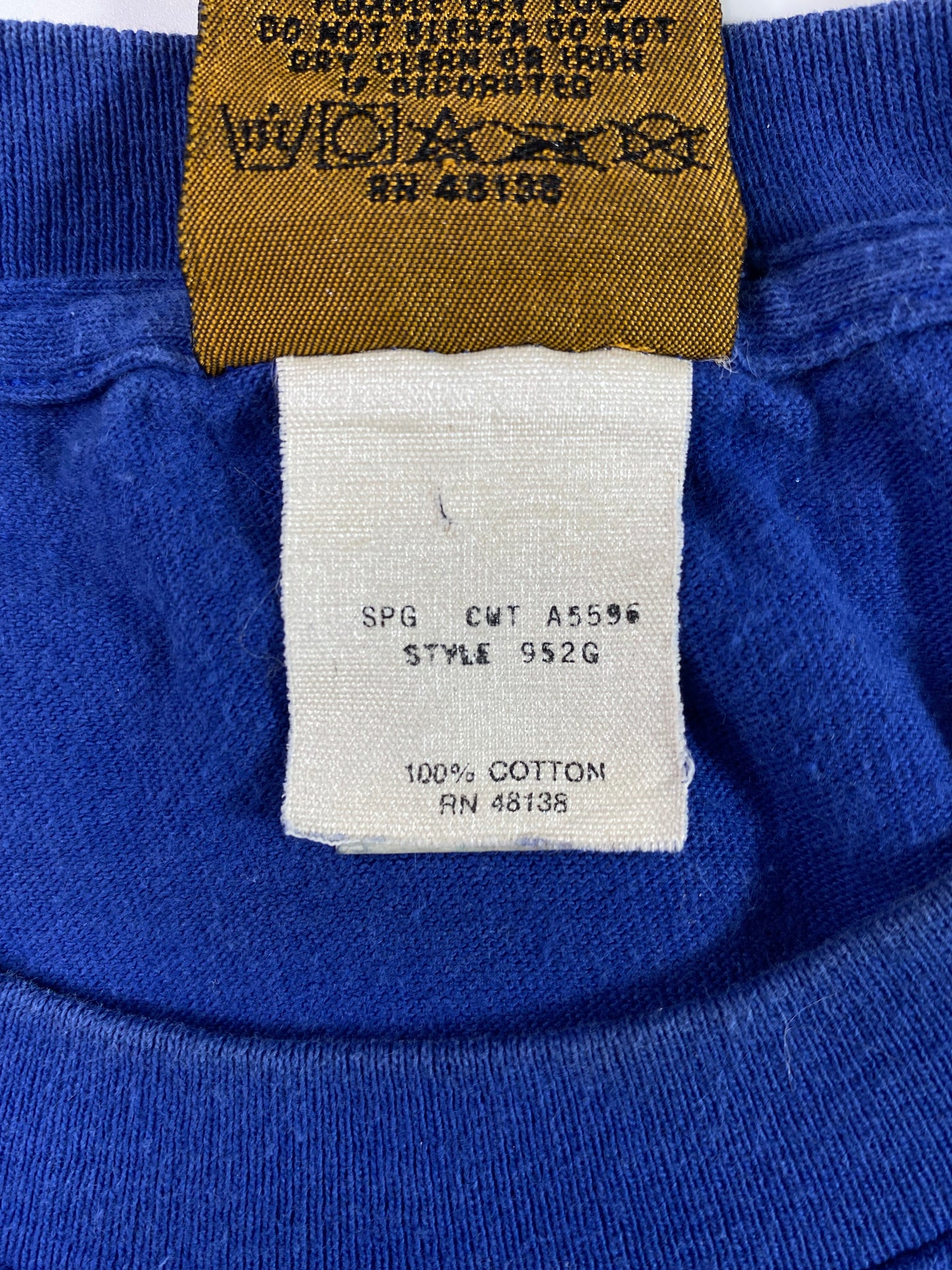 1994 NEW YORK GIANTS Made in USA Size L Vintage NFL T-Shirts / A3009