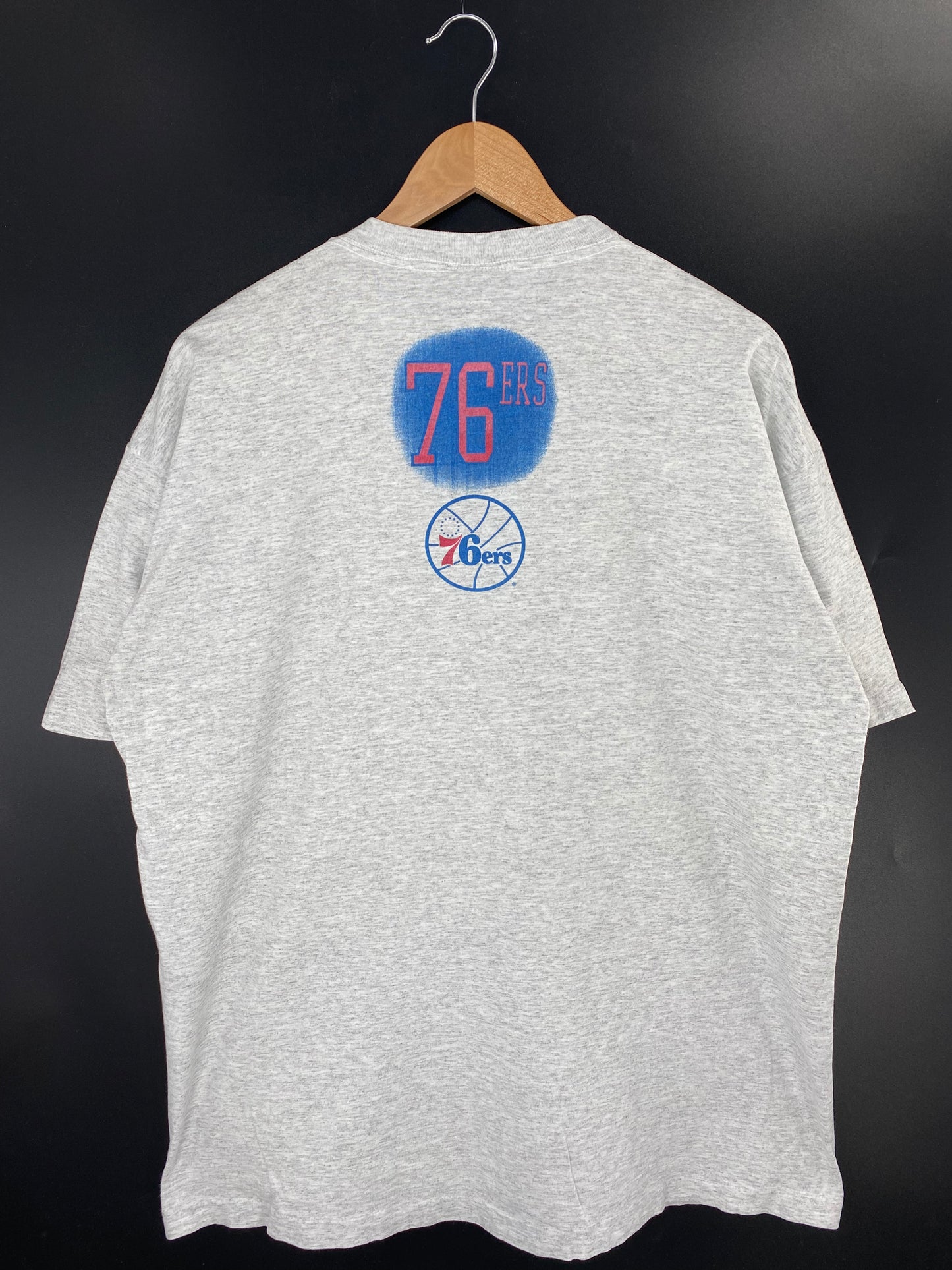 90’s PHILADELPHIA 76ERS Made in USA Size XL NBA T-shirt / K9851