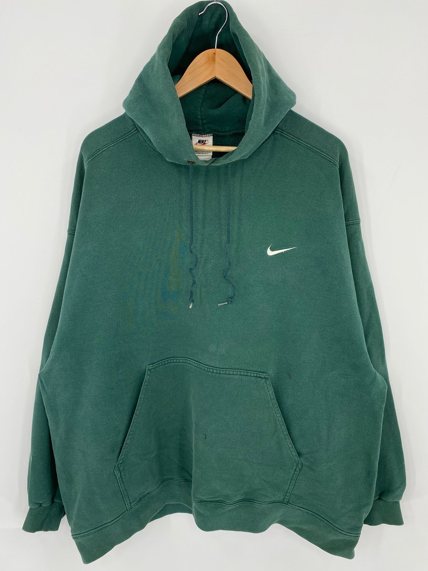 00' NIKE MINI SWOOSH Made in USA Size XXL Vintage Hoodie Sweat-shirt / K5971