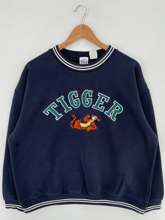 00’ DISNEY TIGGER Size L Sweat-shirt / E617