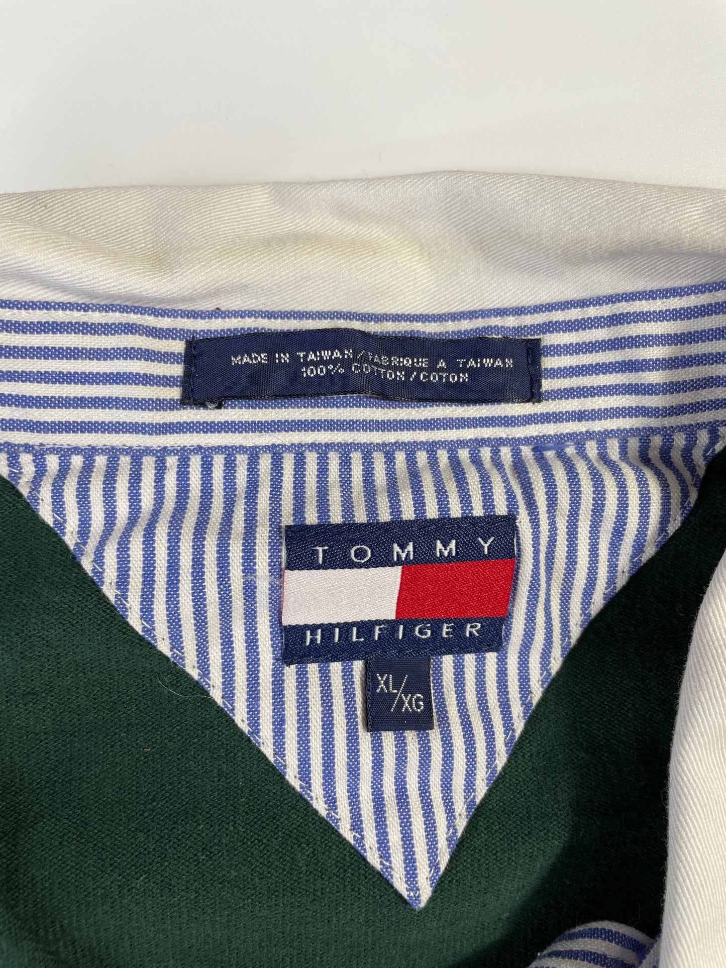 90’s TOMMY HILFIGER Size XL Rugby-Shirt / A7272