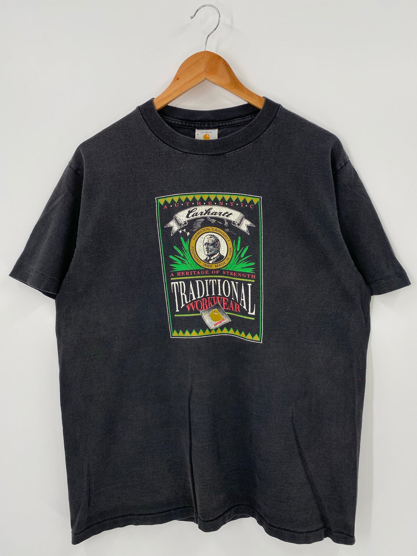Vintage CARHARTT Made in USA Size L T-Shirts / K4399