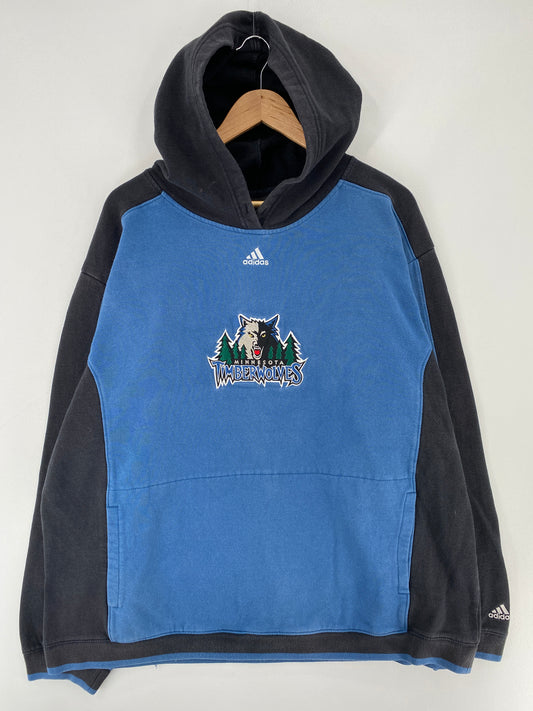 Vintage ADIDAS x MINNESOTA TIMBERWOLVES Size XXXL Hoodie College Sweat-Shirt / E6159S
