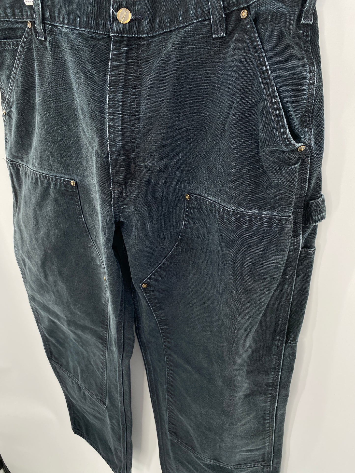 Vintage CARHARTT Size W37xL29.5 Vintage Double Knee Duck Pants / A4406