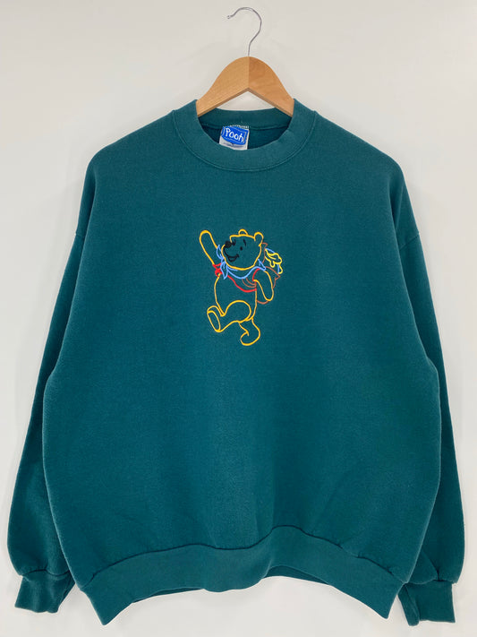 00’ DISNEY POOH Made in USA Size XL Vintage Sweat-shirt / k5678