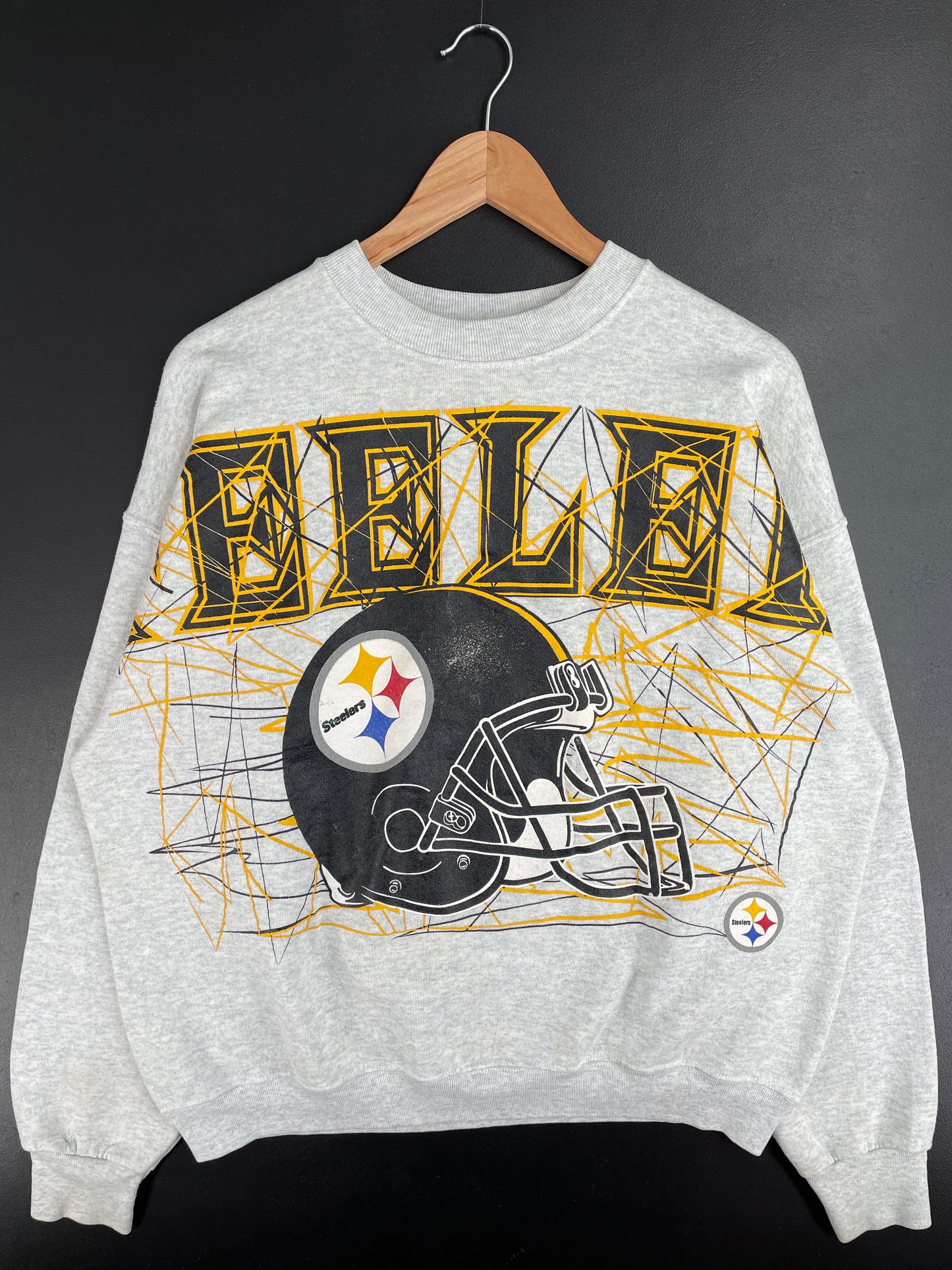 90's PITTSBURGH STEELERS Size XL Vintage NFL Sweat-Shirt / E1004