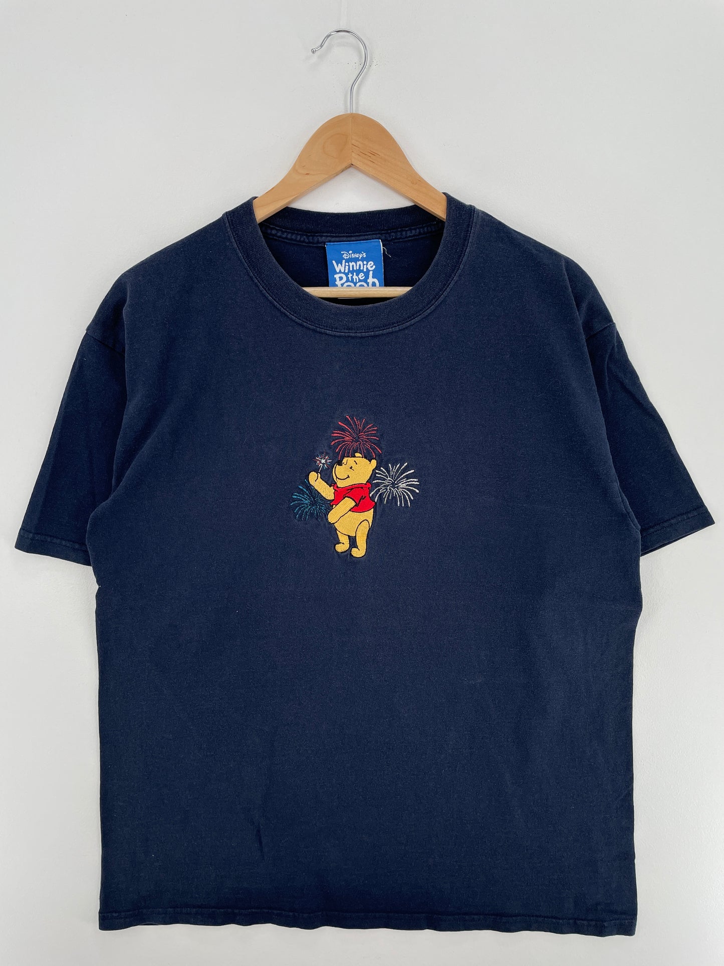 00' DISNEY POOH Size L Vintage T-shirt / A4188