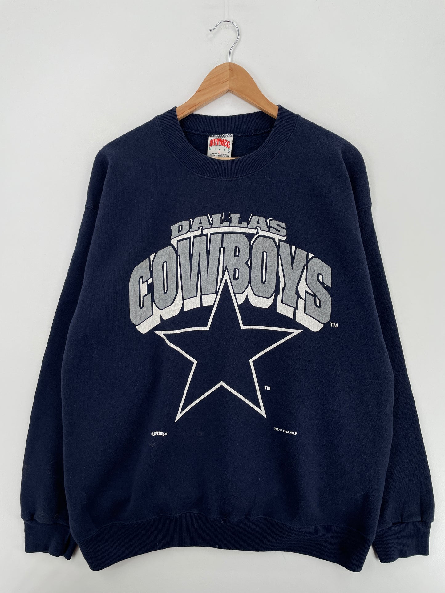 1994 DALLAS COWBOYS Made in USA Size L Vintage NFL Sweat-Shirt / A6135