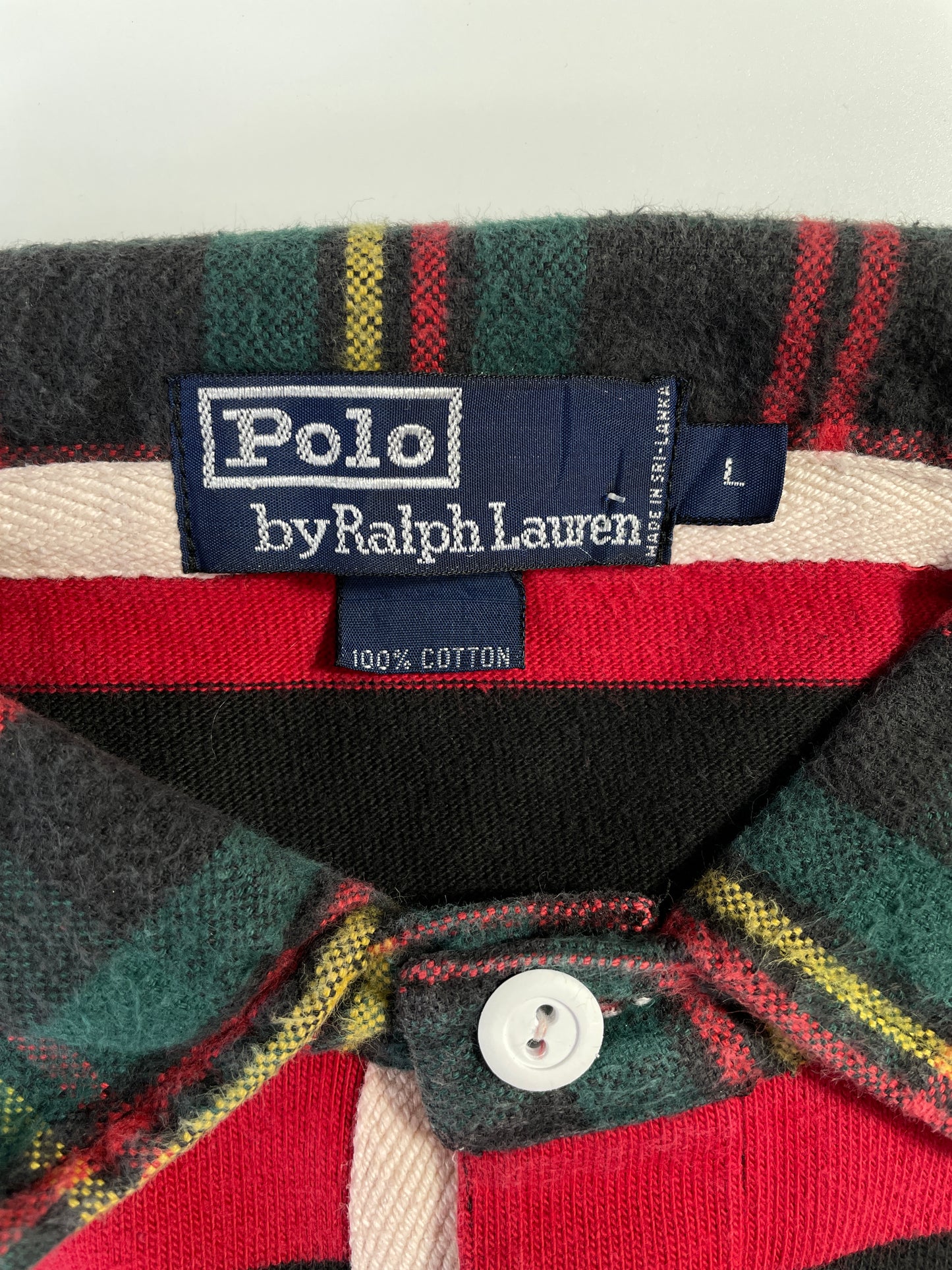 90’s POLO RALPH LAUREN Size L Vintage Rugby-Shirt / A6485
