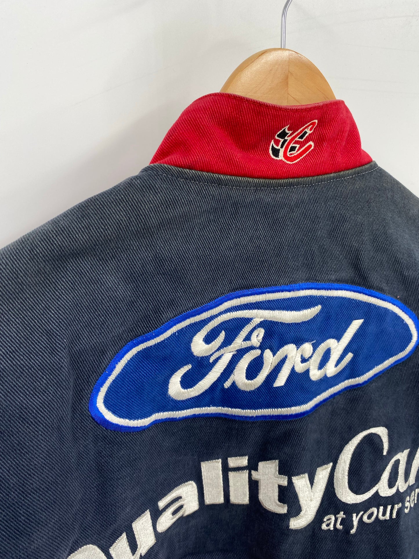 Vintage FORD x DALE JARRETT Size No Tag (Approx.M) Racing Jacket / K4838