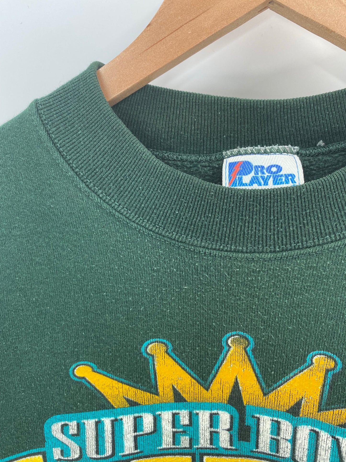 1997' SUPER BOWL GREENBAY PACKERS Made in USA Size L Vintage NFL Sweat-shirt / K5230
