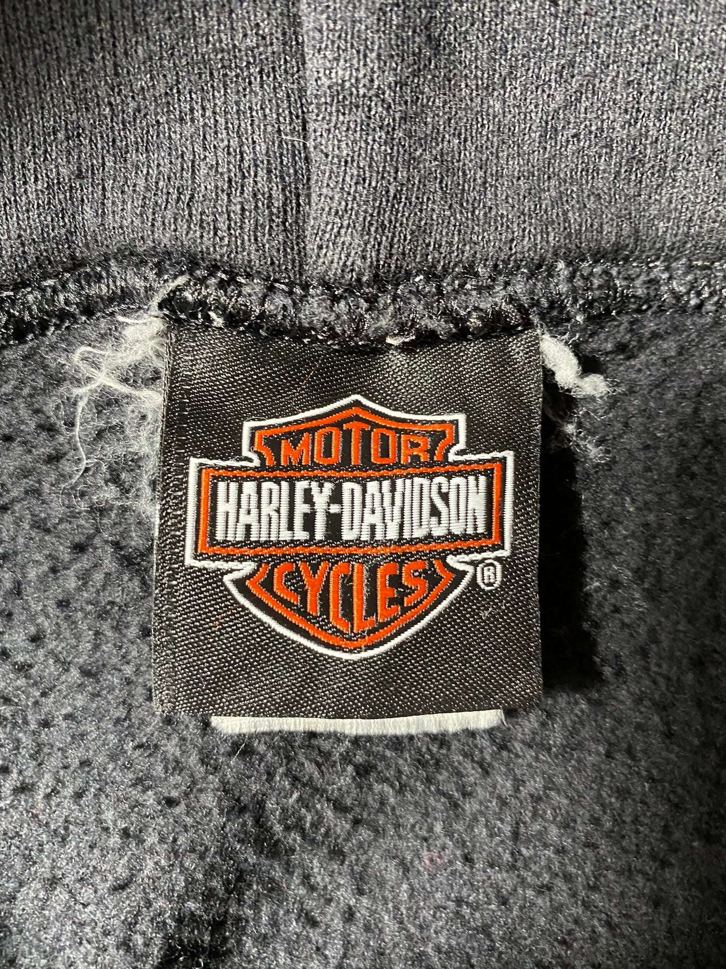 00’ HARLEY DAVIDSON Size No Tag (Approx.XL) Vintage Hoodie Sweat-Shirt / K4319