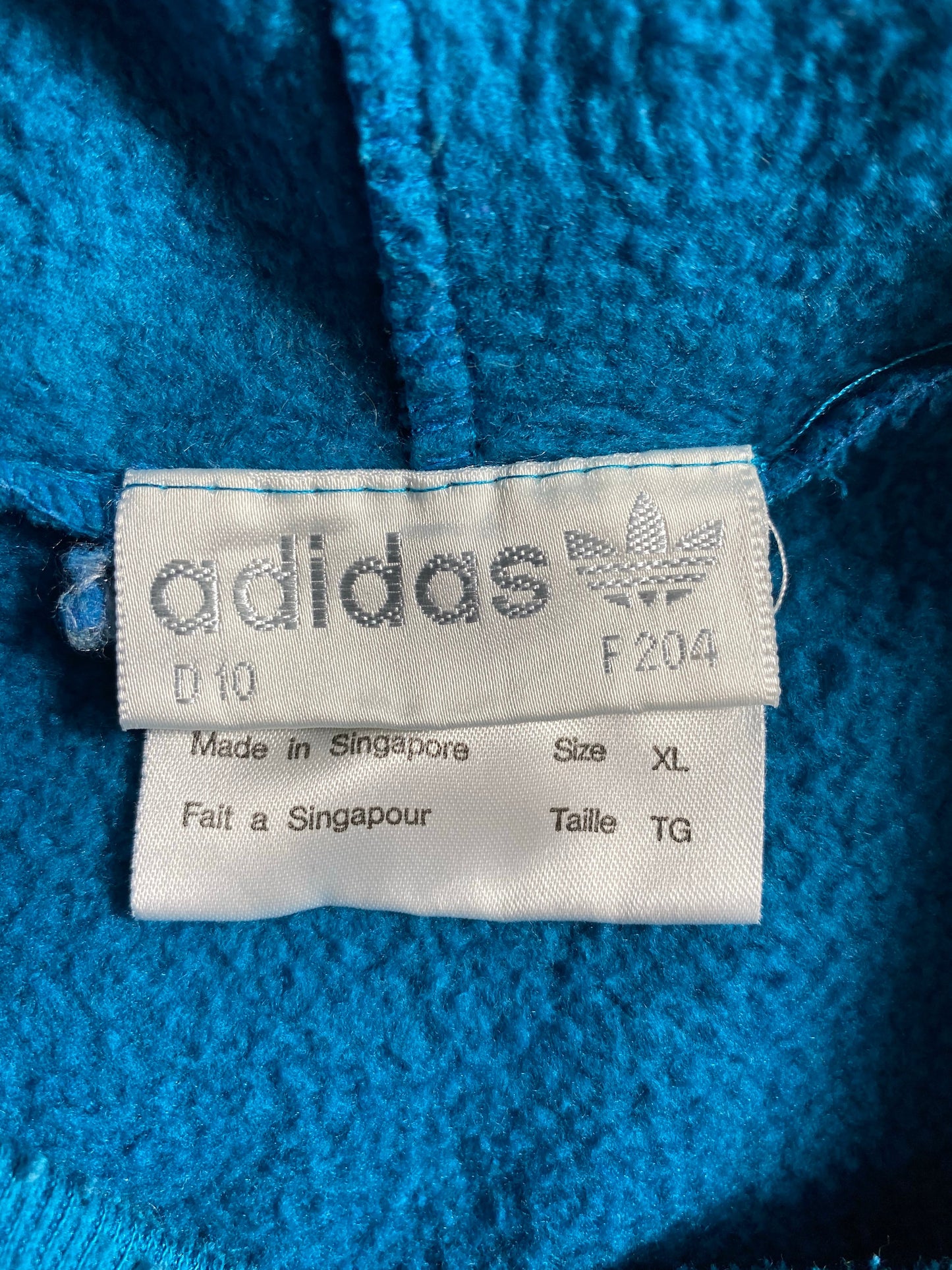 90's ADIDAS Size XL Vintage Hoodie Sweat - Shirt / A9384