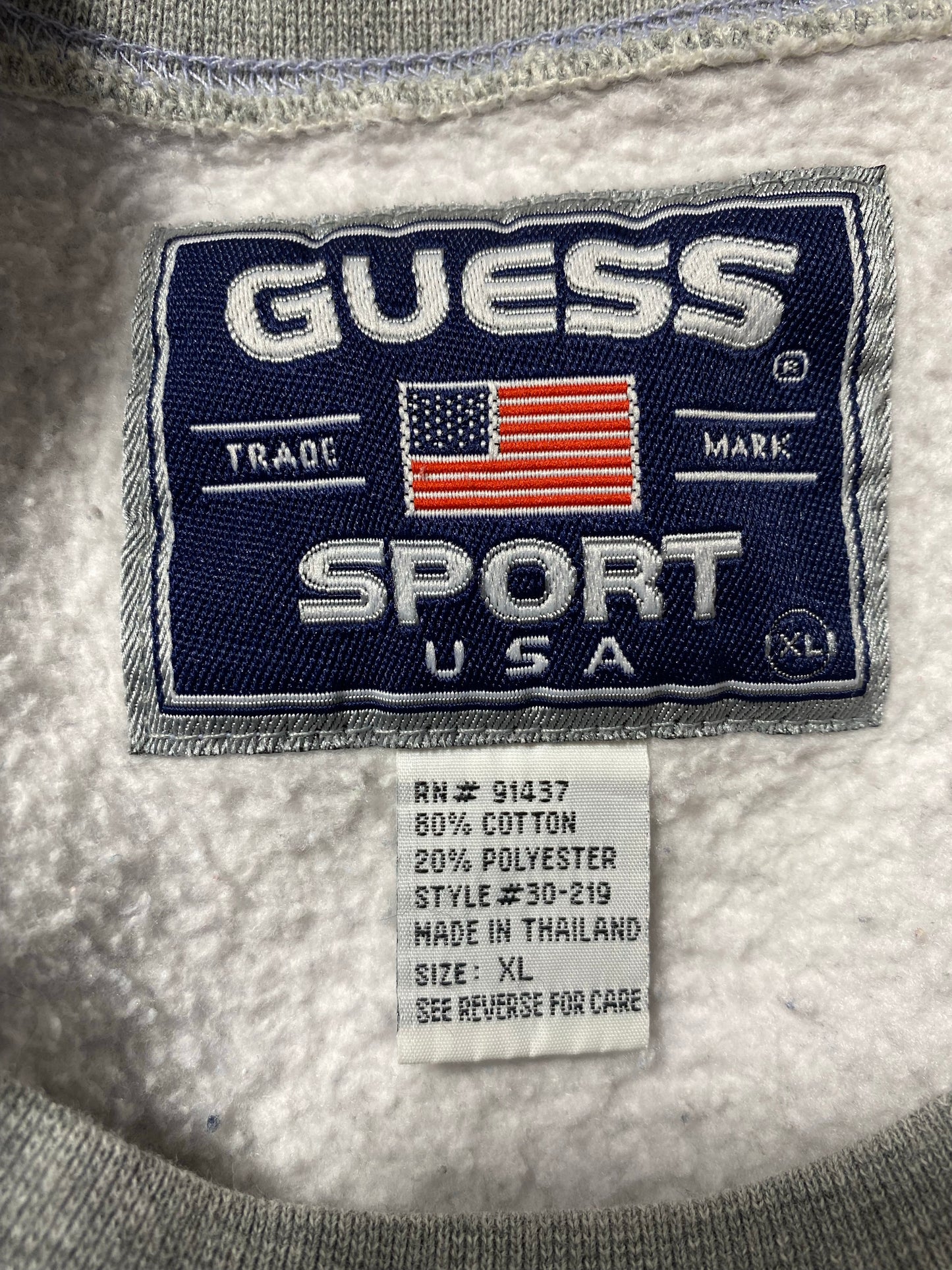 Vintage GUESS SPORTS Size XL Sweat-shirt / K4302