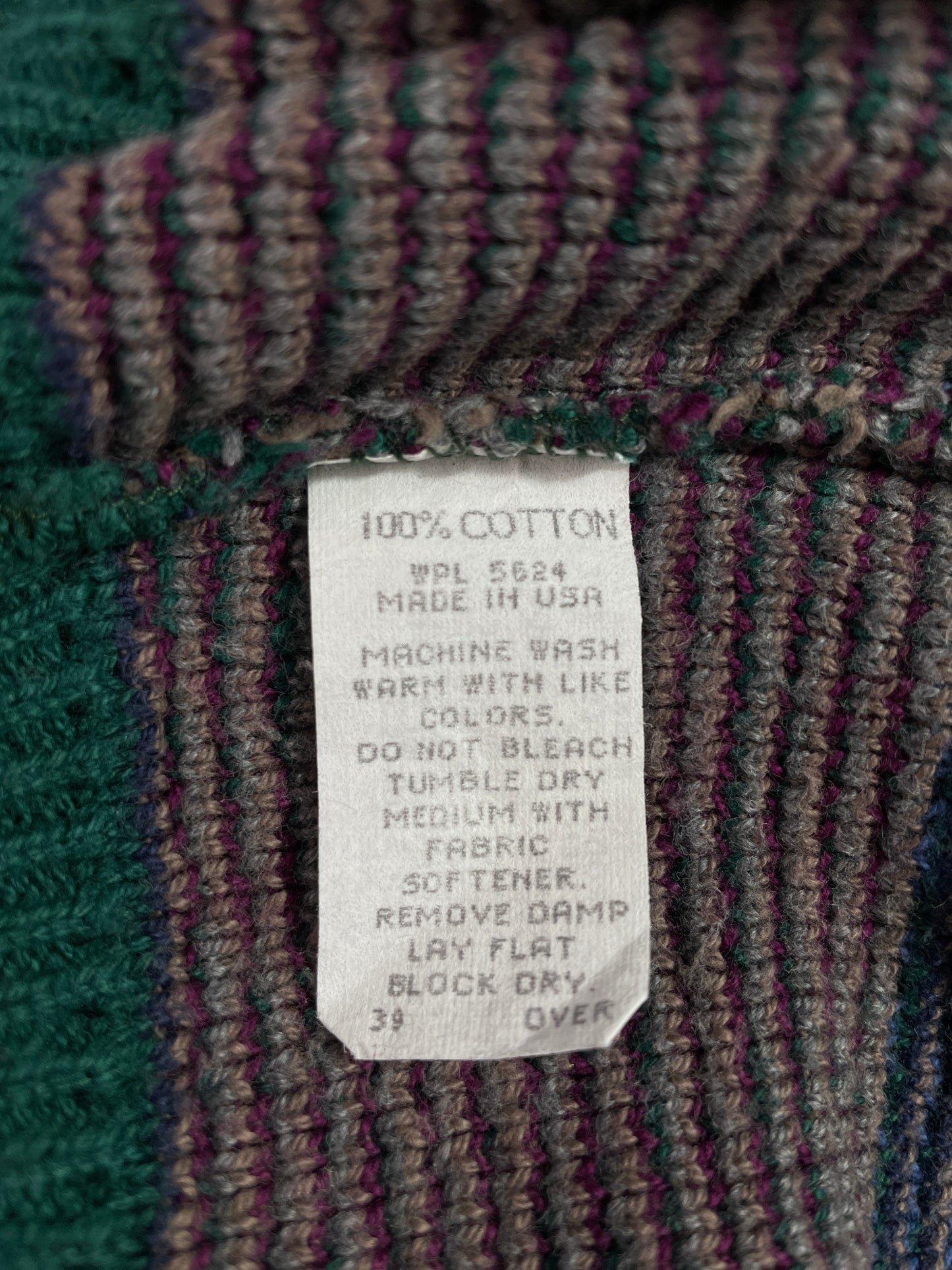 90's GOLF Size L Vintage Cotton Knit Sweater / E3436K