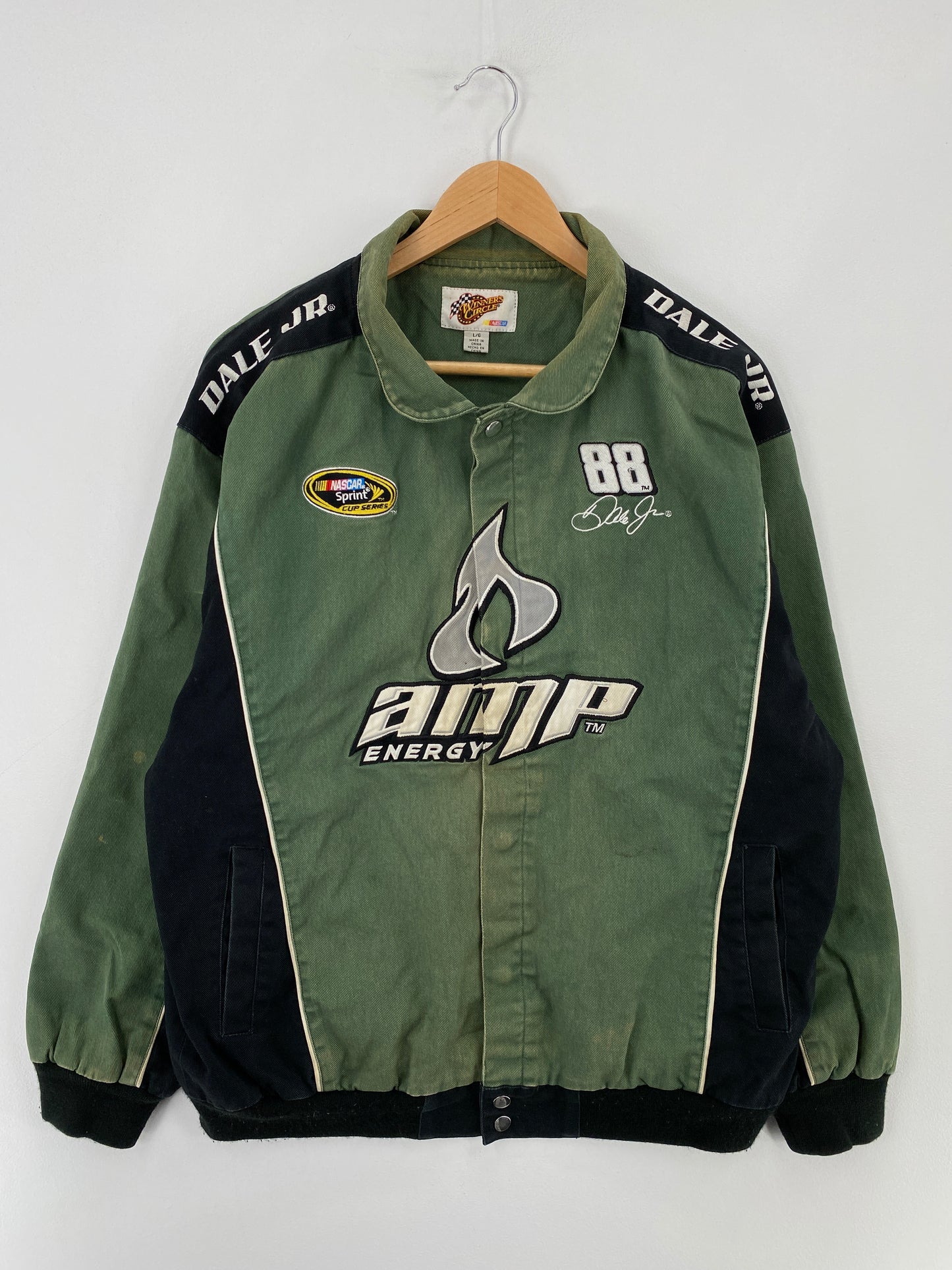 00' DALE EARNHARDT JR Size L Vintage Racing jacket / E3681J