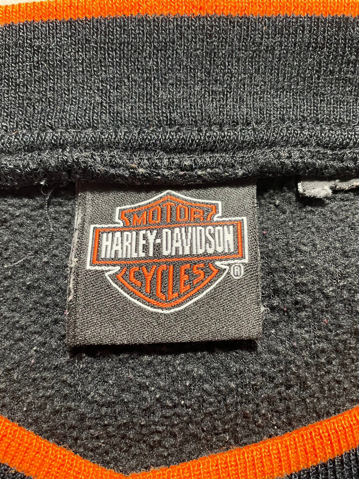 00’ HARLEY DAVIDSON Size No Tag (Approx.XL) Vintage Fleece Sweat-Shirt / K6317