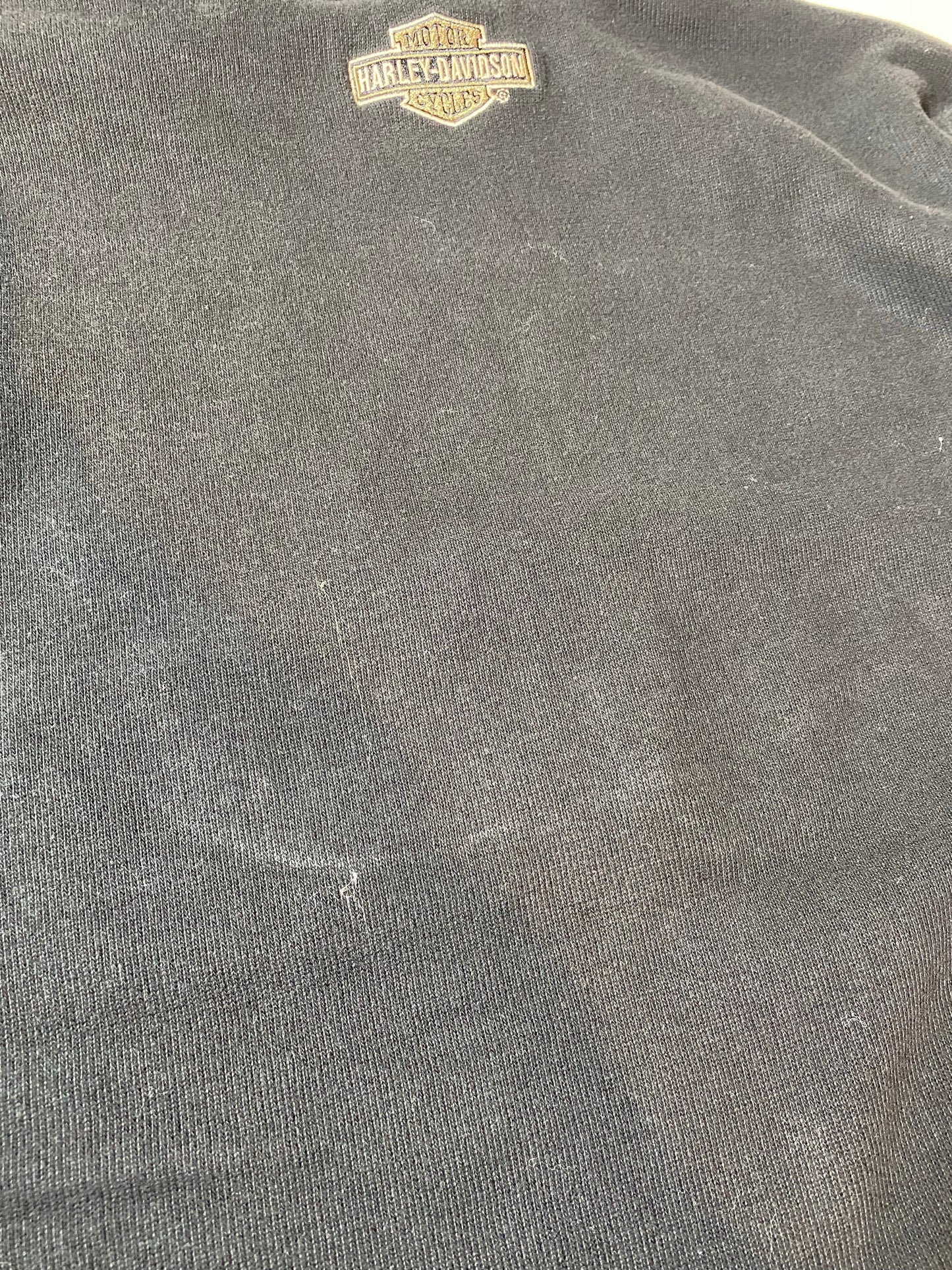 00’ HARLEY DAVIDSON Size L Vintage Half Zip Sweat-Shirt / K4320