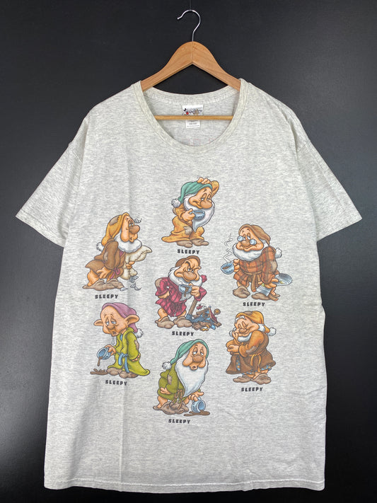 00' DISNEY SEVEN DWARFS Size One Size (Approx. XXXL) Vintage T-Shirt / A8433