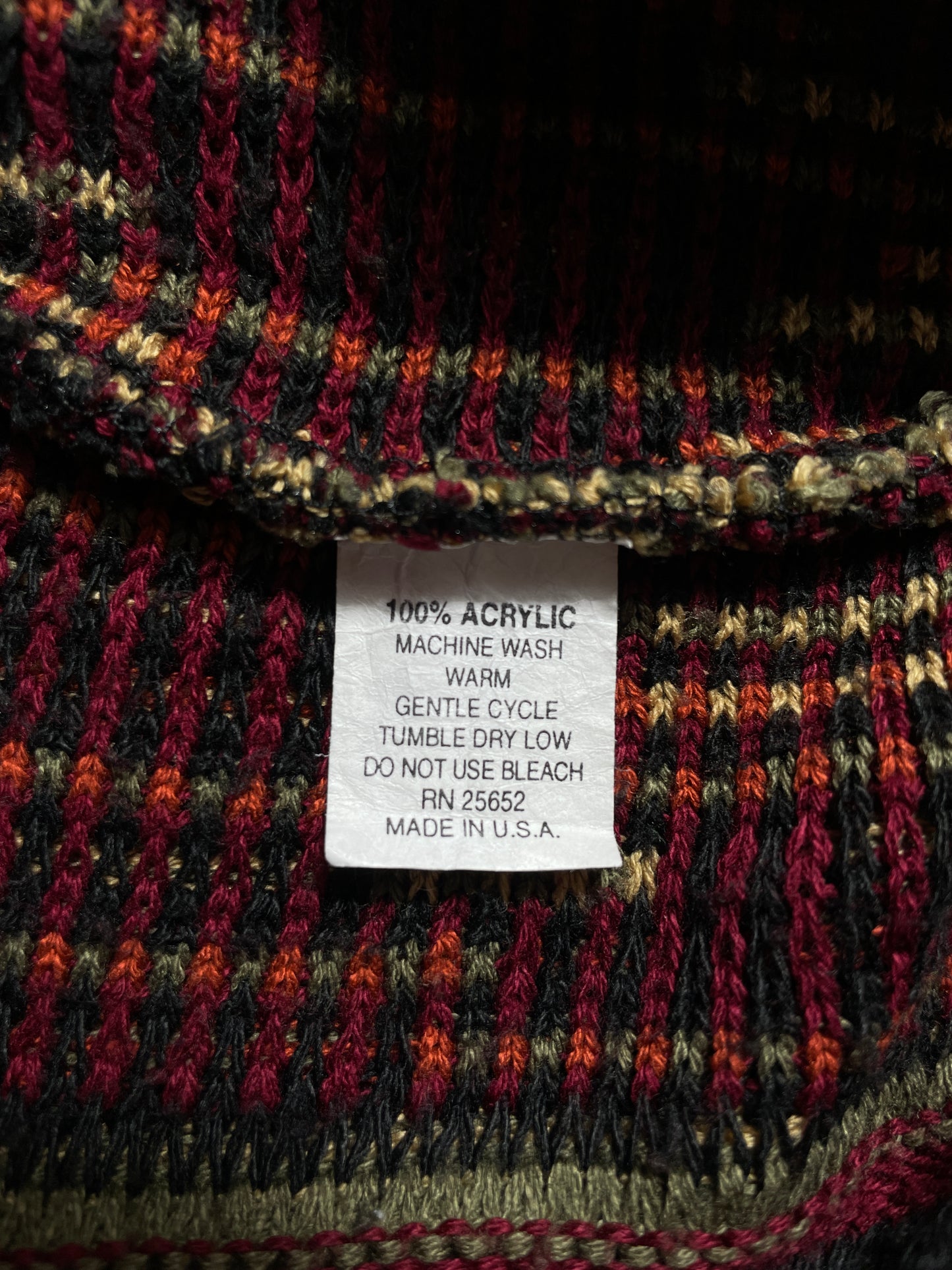 Vintage 3D COOGI- Style Made in USA Size XXL Knit Sweater / A8689