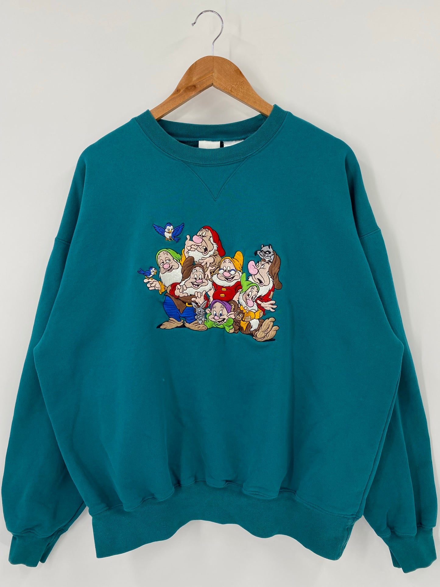 00’ DISNEY SEVEN DWARFS Size XL Vintage Sweat-shirt / K4522