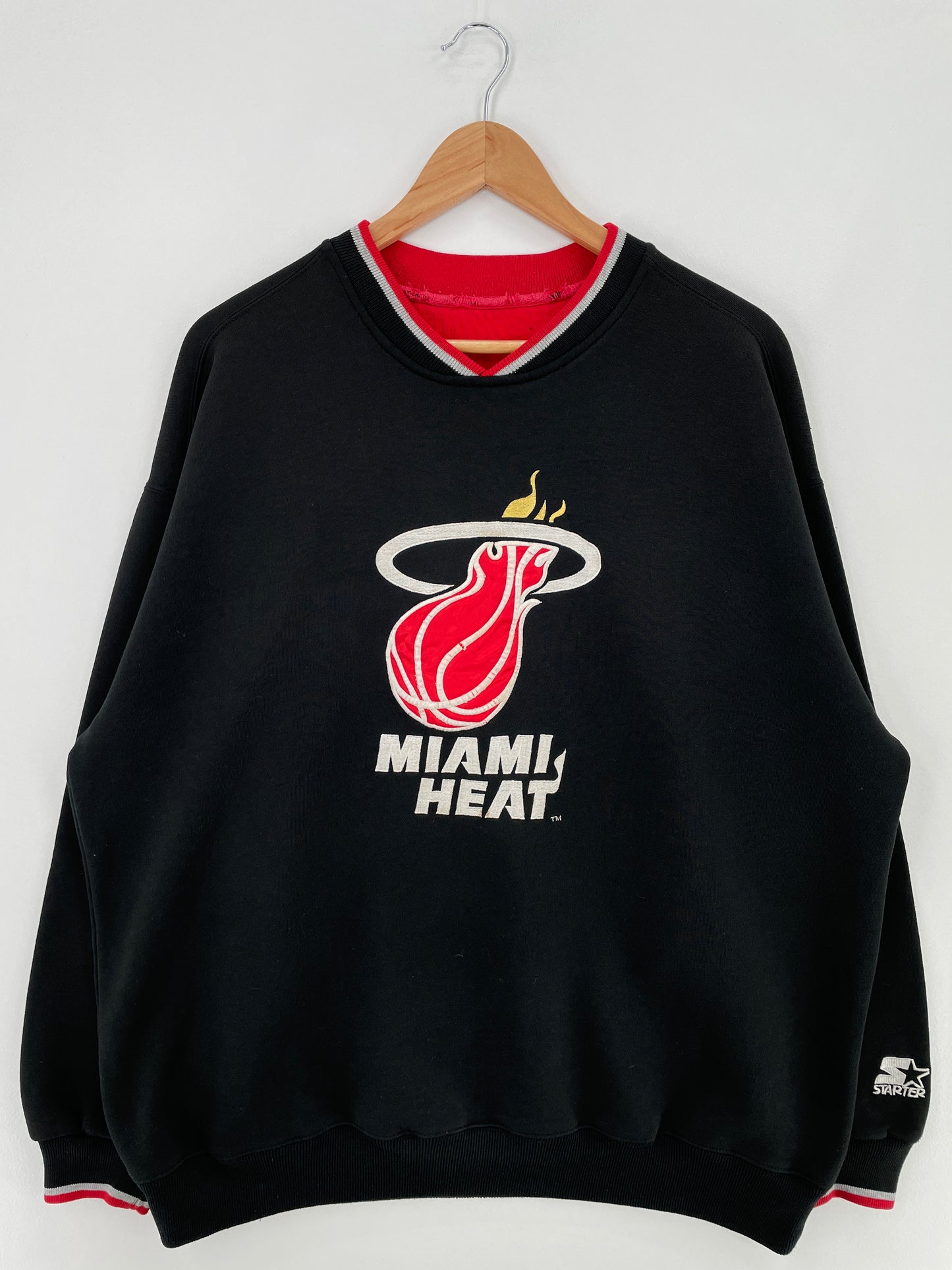 90’s STARTER x MIAMI HEAT Size Approx.XL MBA Sweat-Shirt / E714