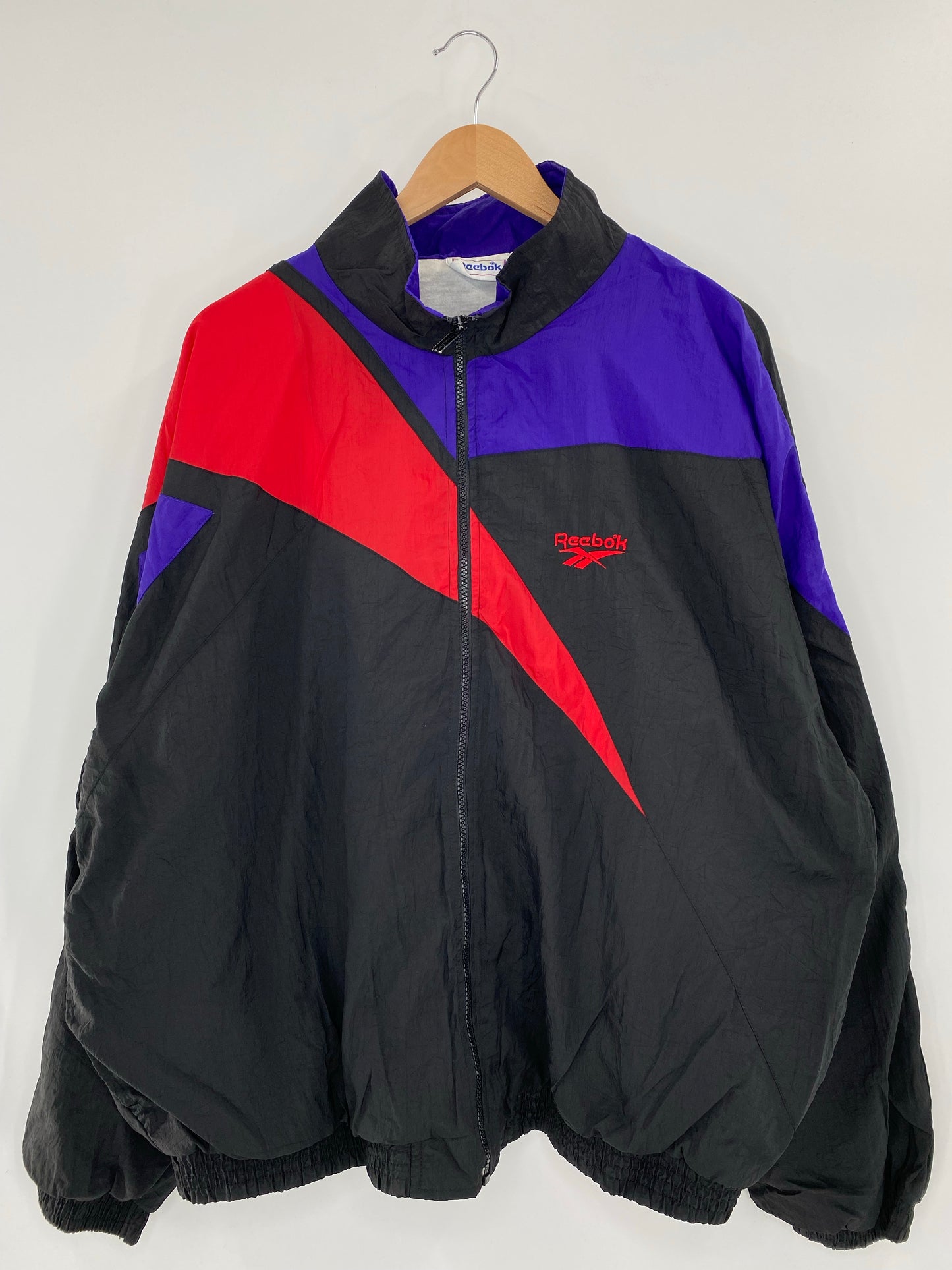 90’s REEBOK Size XL Vintage Zip-up Nylon-Jacket / K5548
