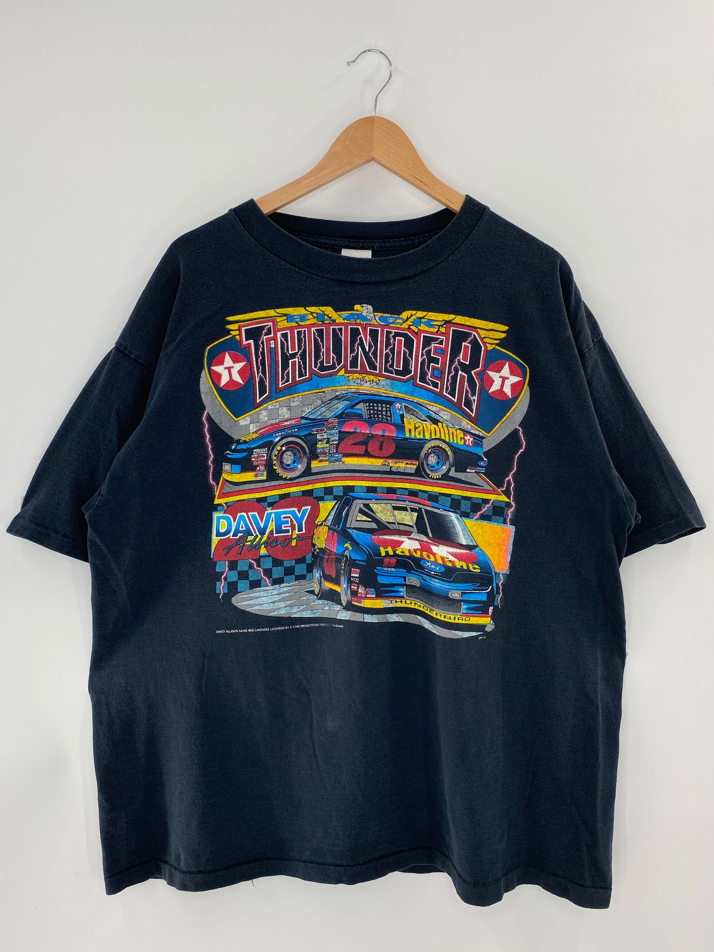 90’s DAVEY ALLISON Made in USA Size XXL Racing-T-Shirt / k5054