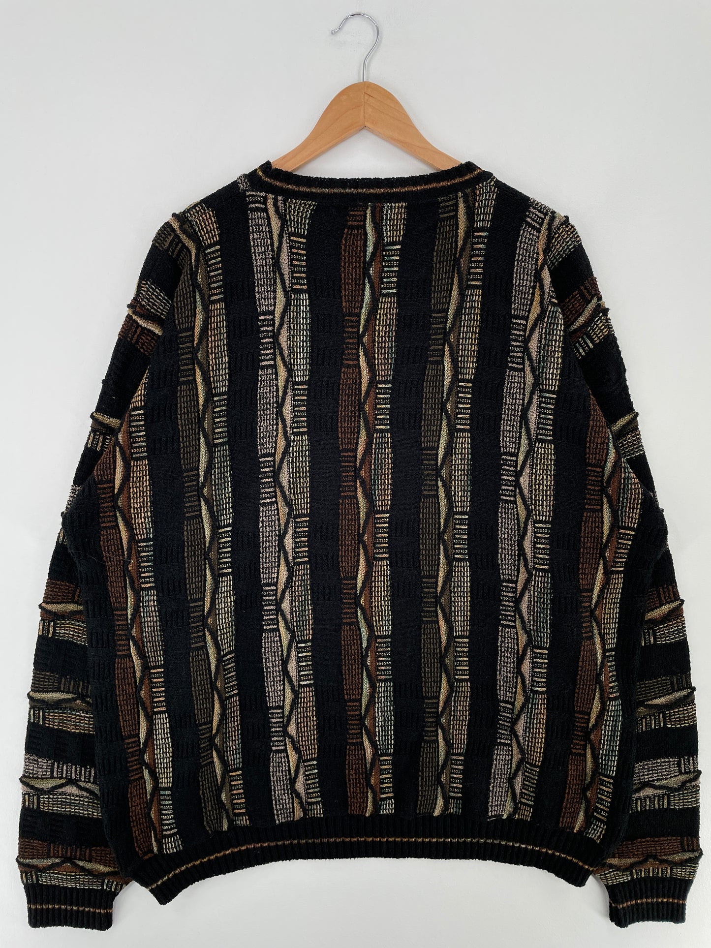 Vintage 3D COOGI- Style Made in USA Size XXL Knit Sweater / A9698