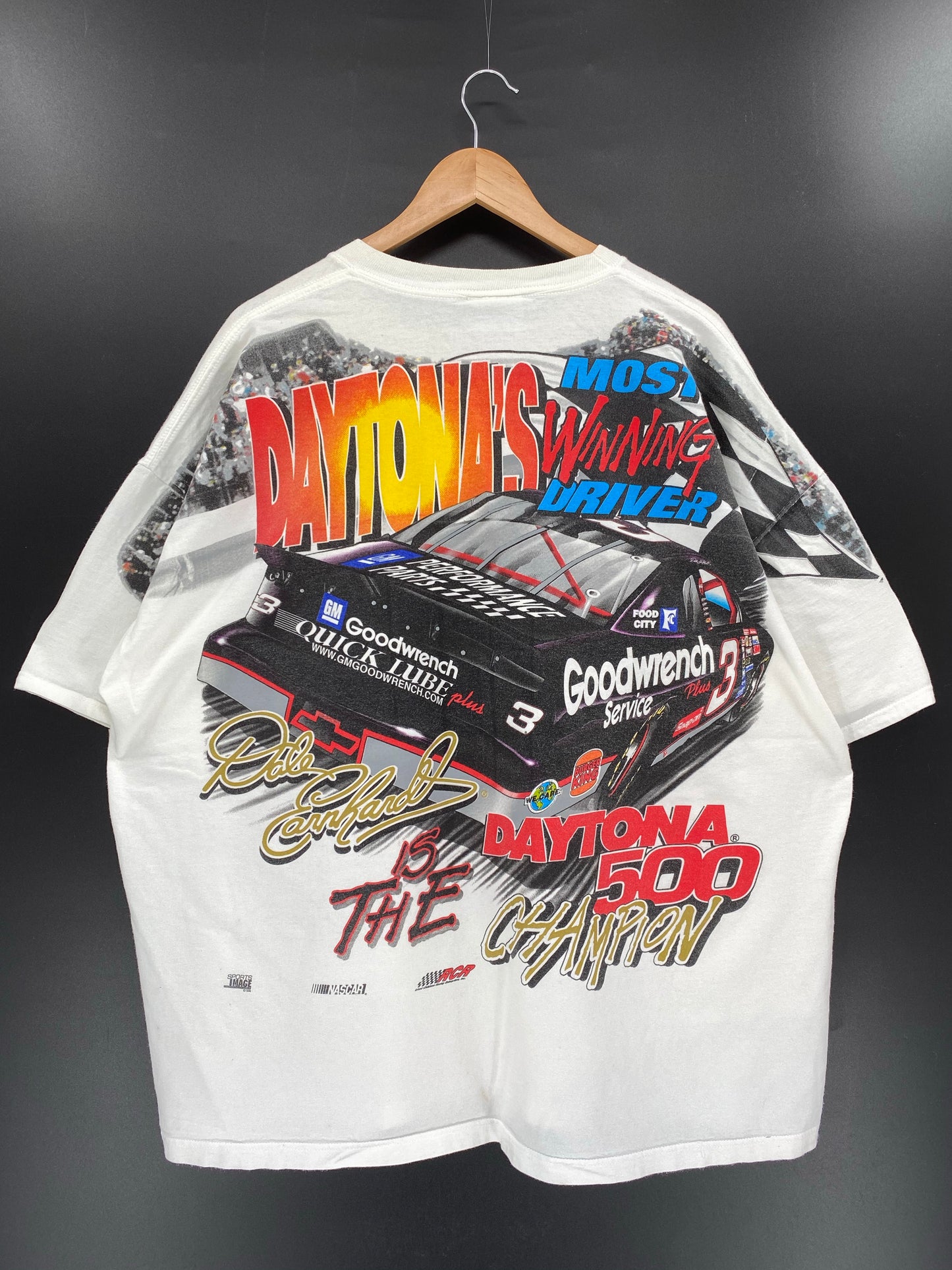 Vintage NASCAR DALE EARNHARDT Size XXL Racing T-Shirt / K6217