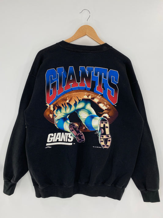 1994 NEW YORK GIANTS Made in USA Size L Vintage NFL Sweat - Shirt/ K5767
