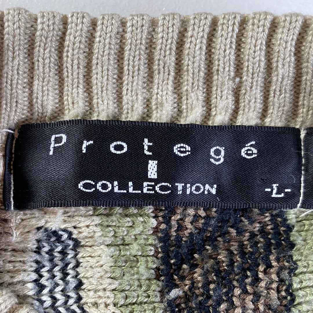 Vintage COOGI Style Made in USA Size L 3D Knit Sweater / E5209K