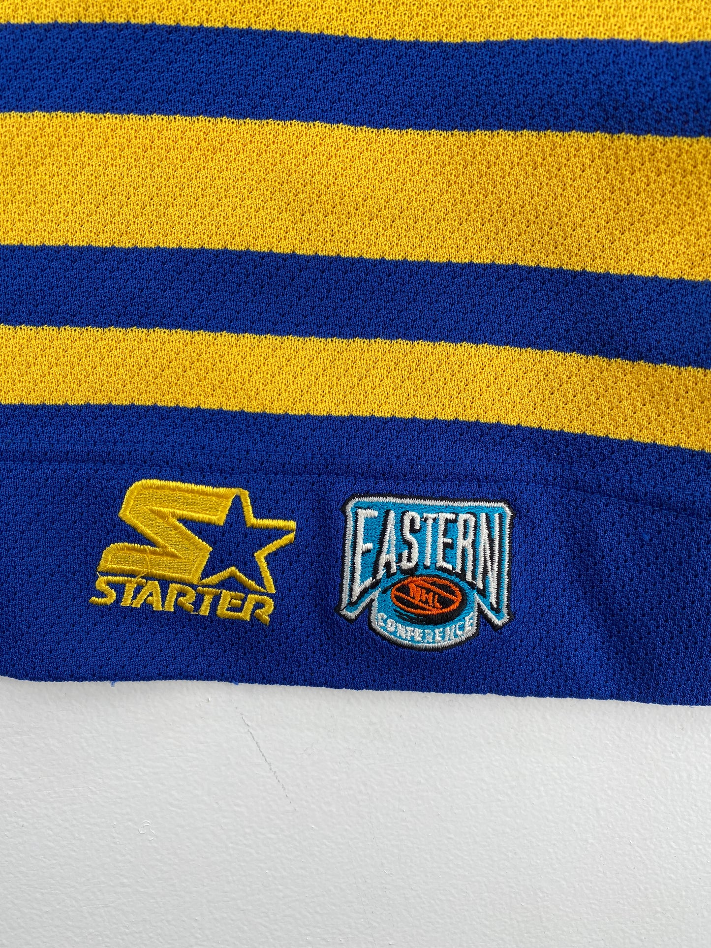 90’s STARTER x BUFFALO SABRES PAT LAFONTAINE Size L NHL Hockey Game Shirt / A5391